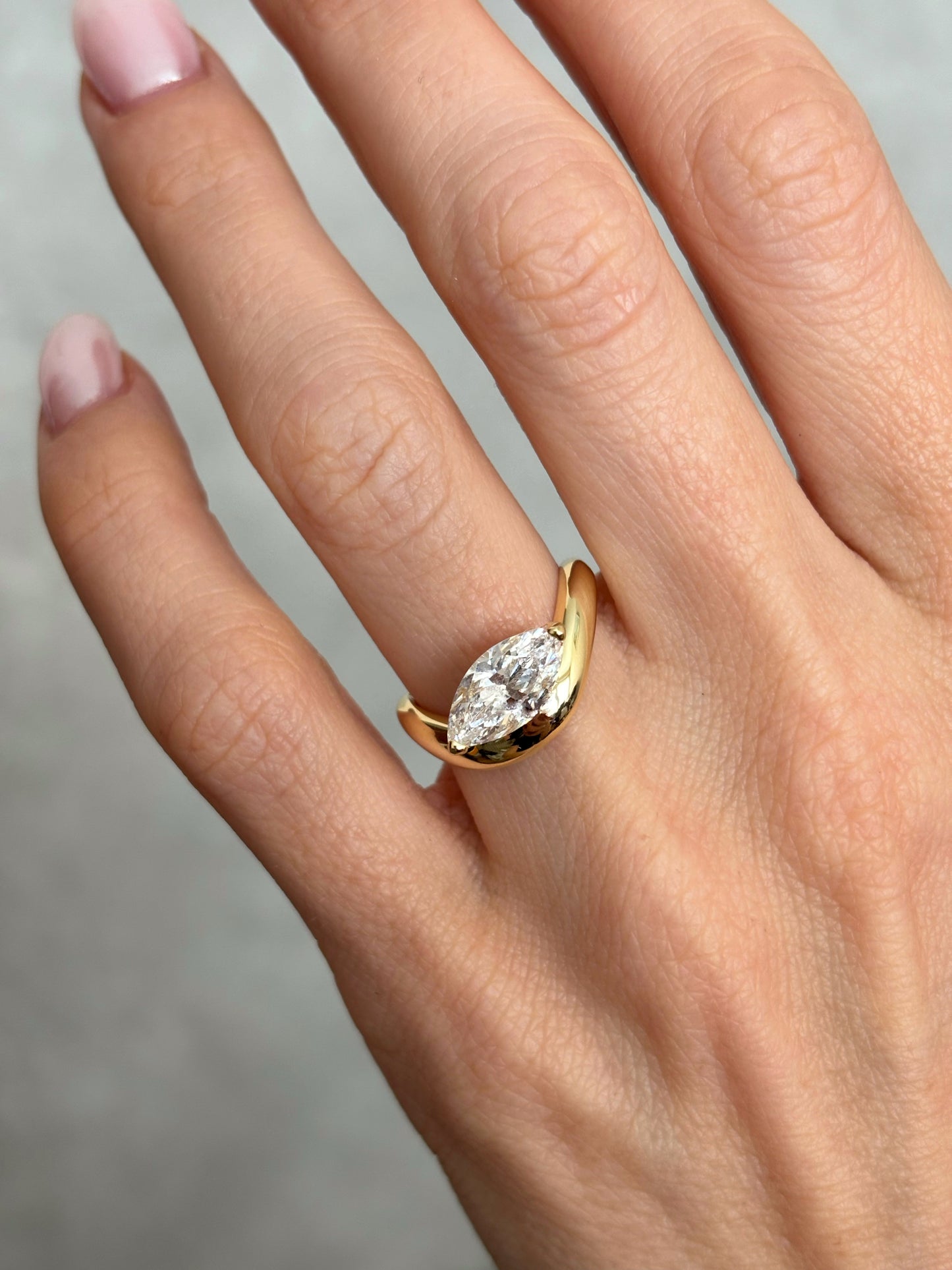 Chunky Marquise ring