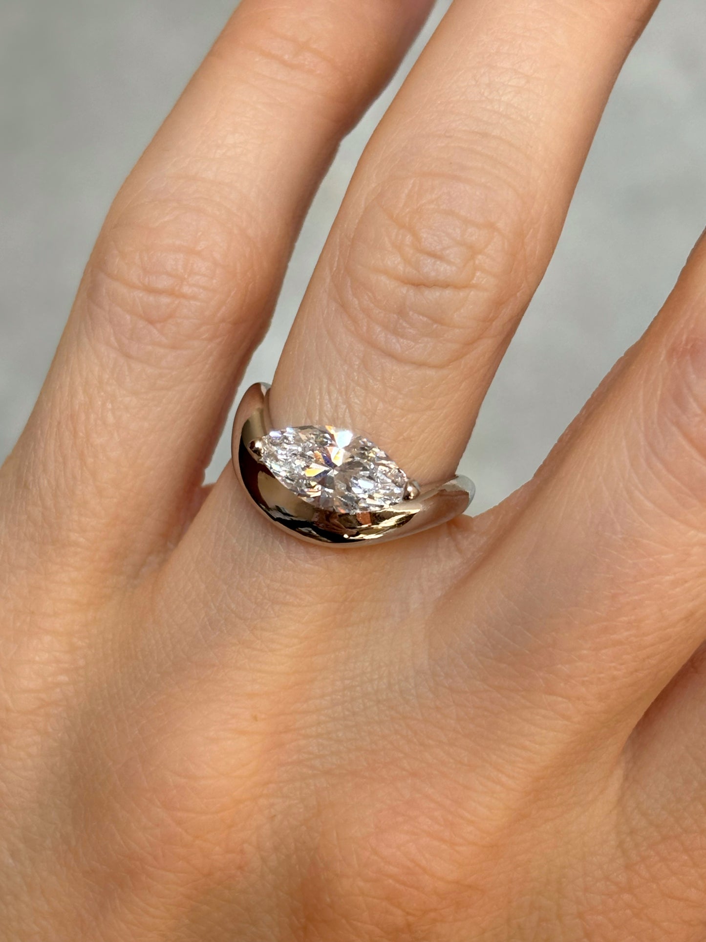 Chunky Marquise ring