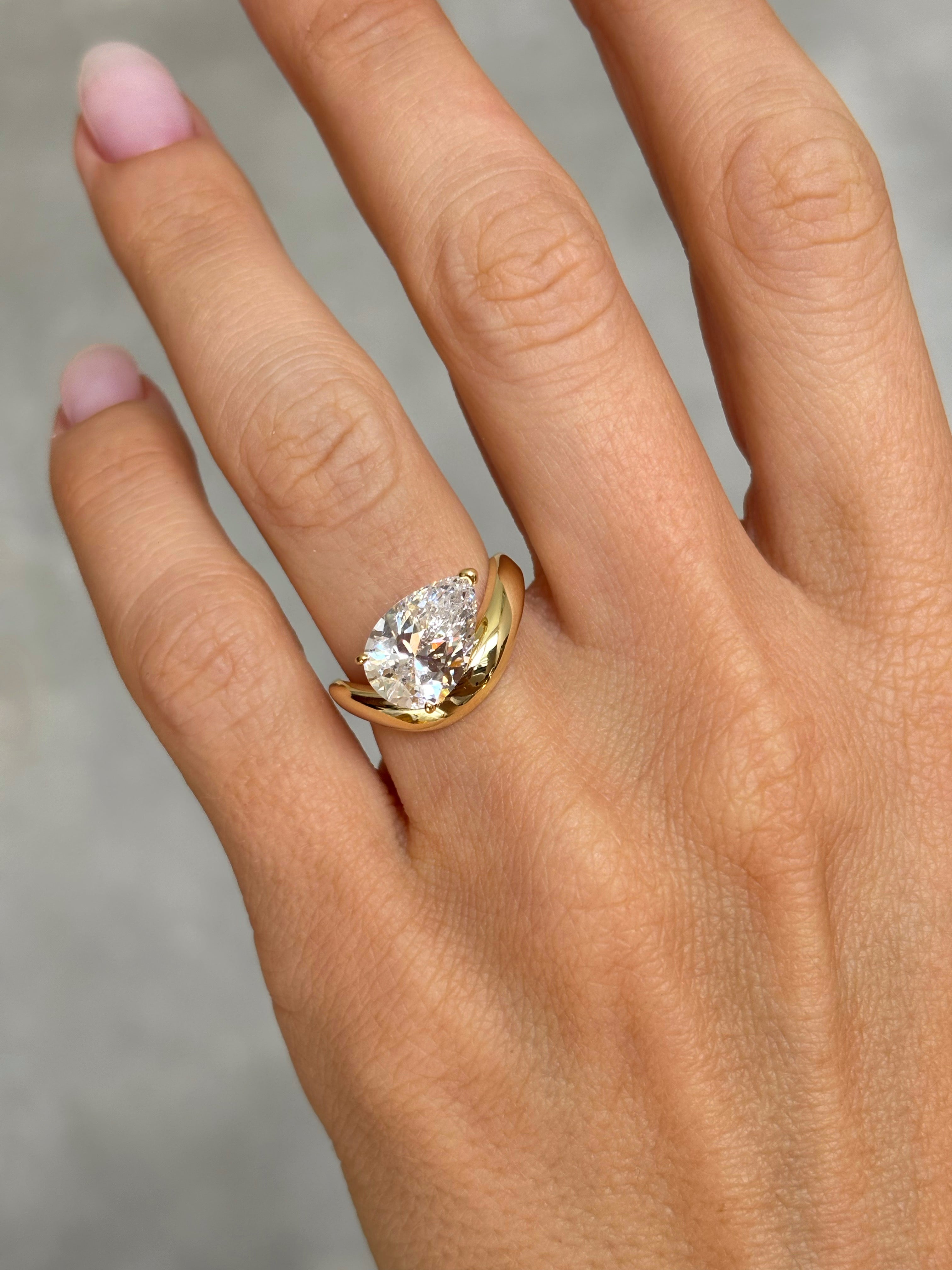 Chunky Pear ring