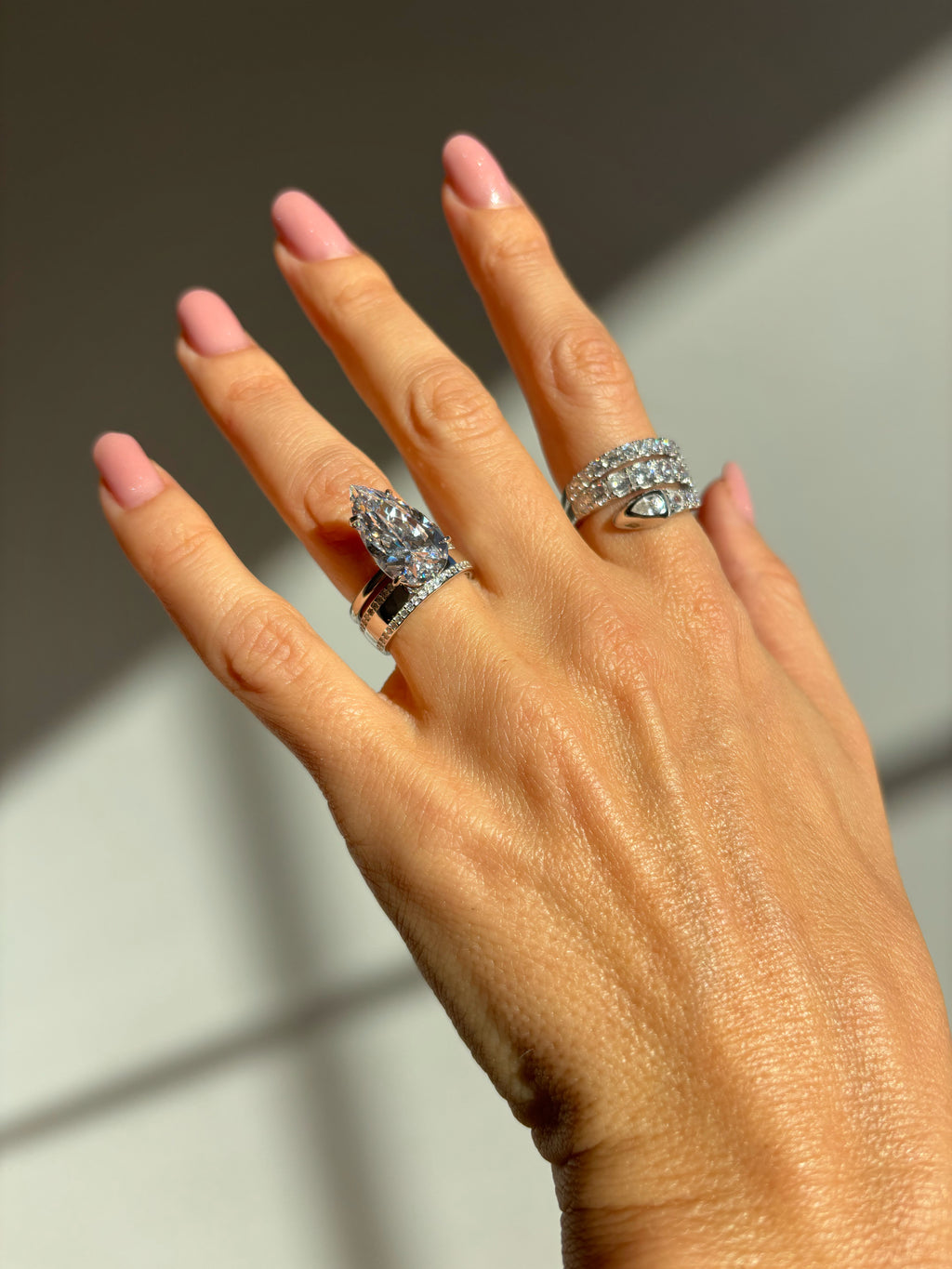 Double Pave Classic flat band