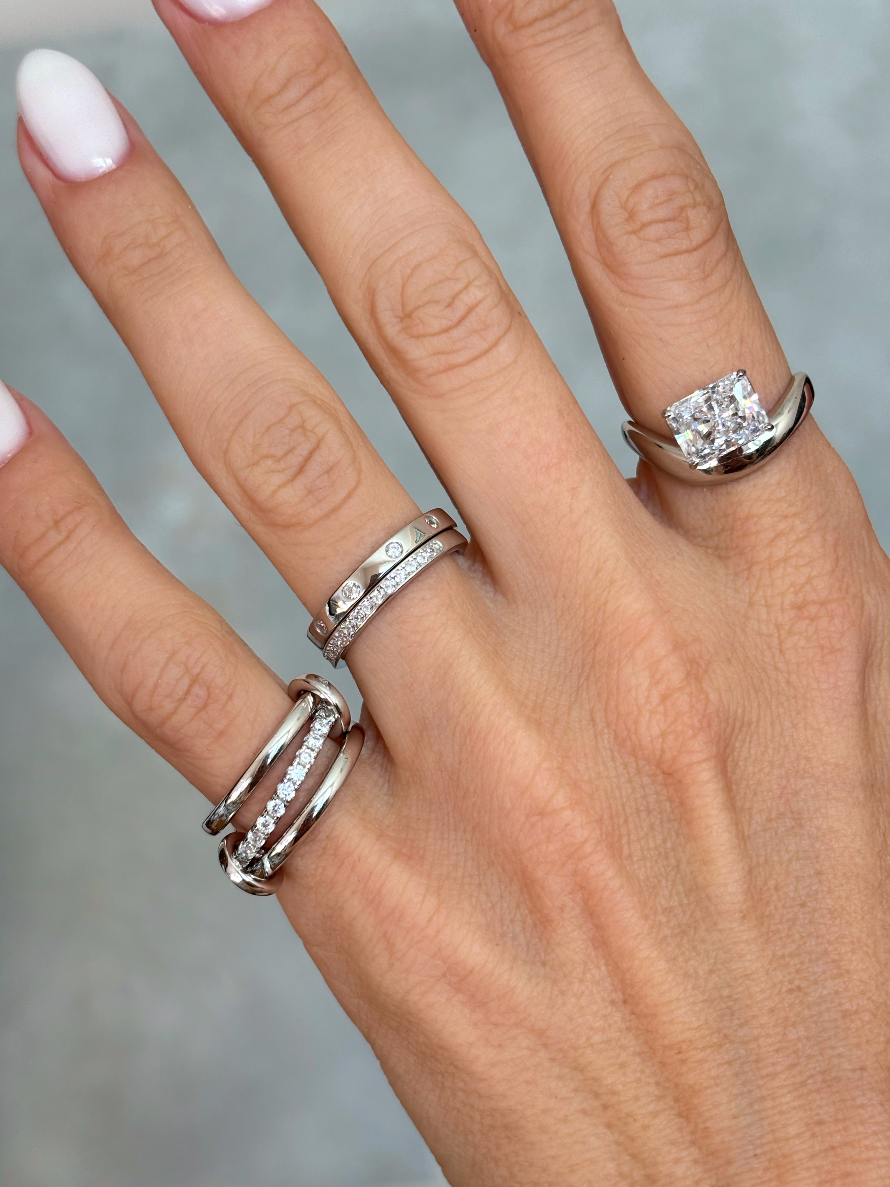 Chunky Radiant-cut ring