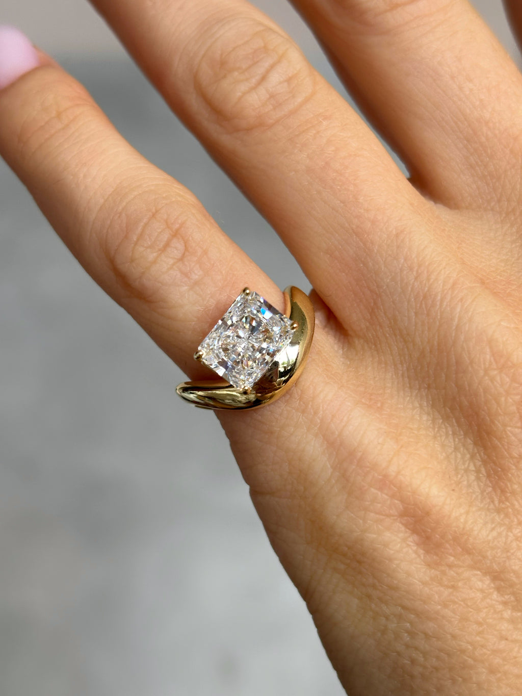 Chunky Radiant-cut ring