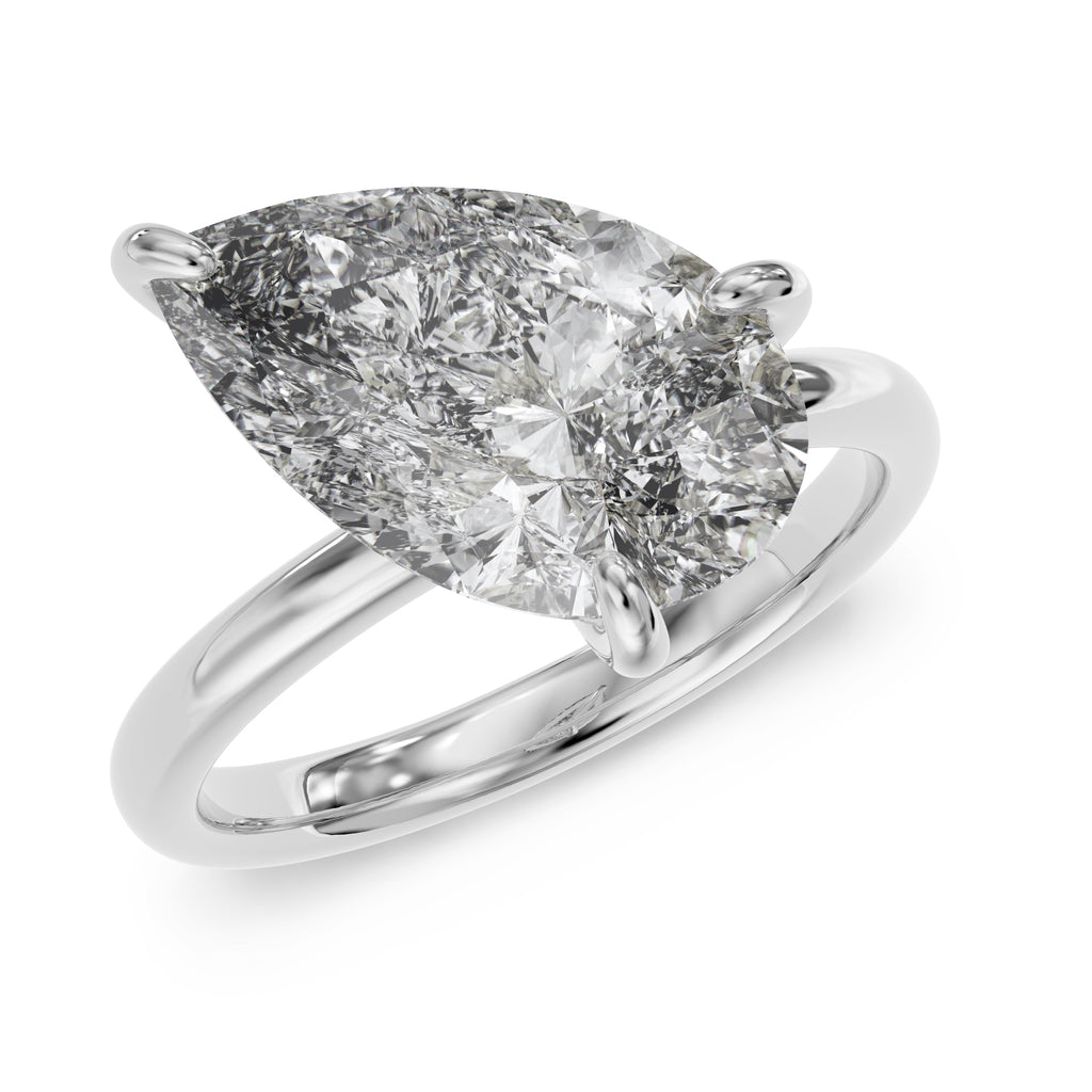 Tilted Pear ring