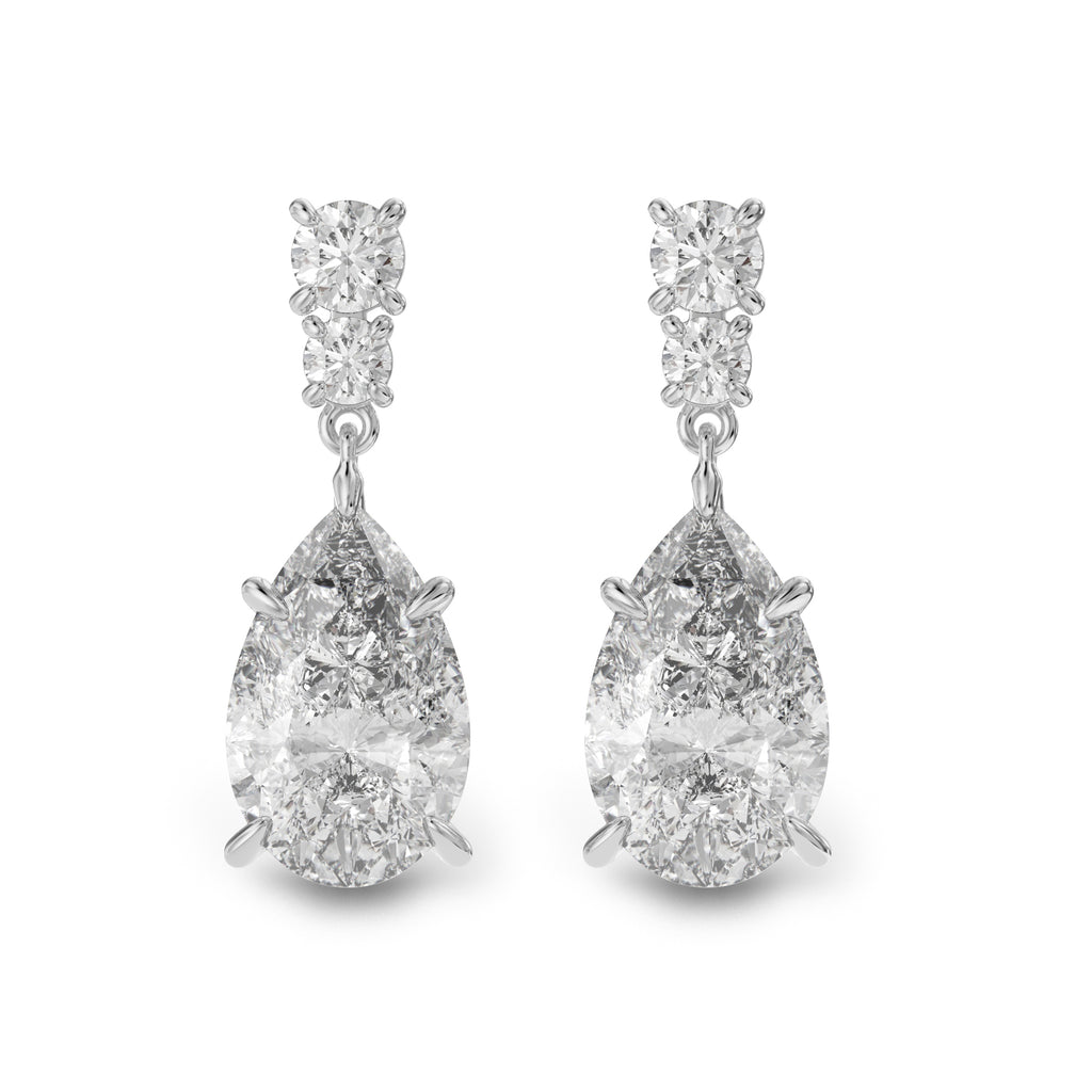 Pear drop earrings