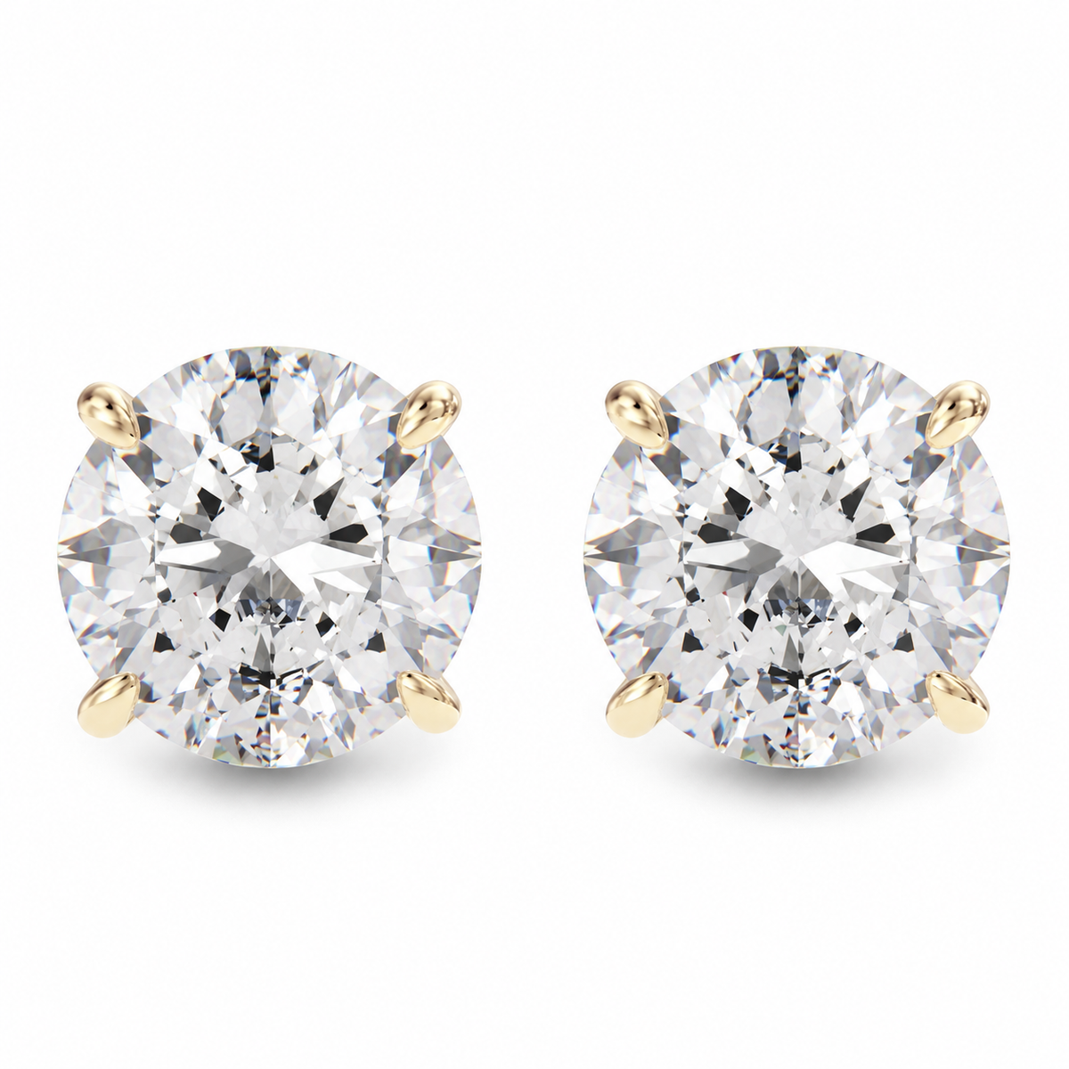 Round stone rarrings