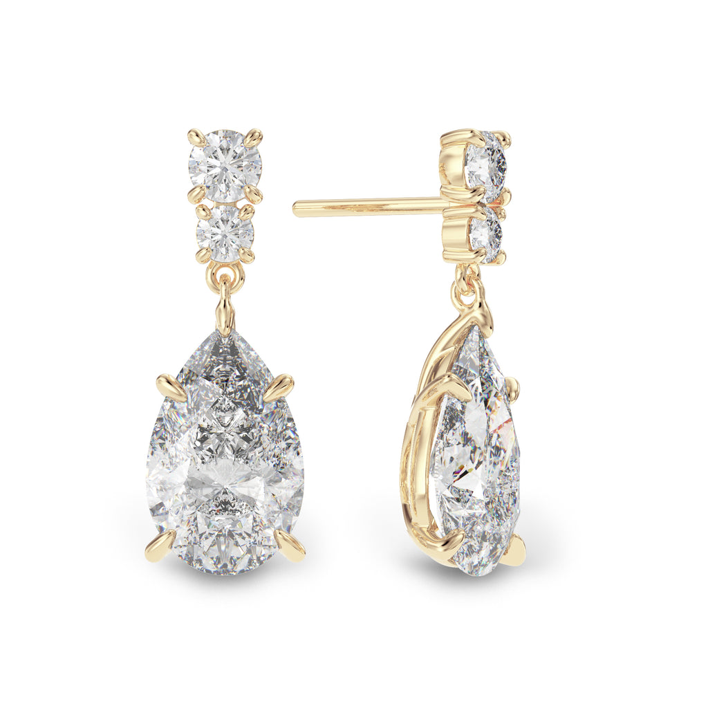 Pear drop earrings