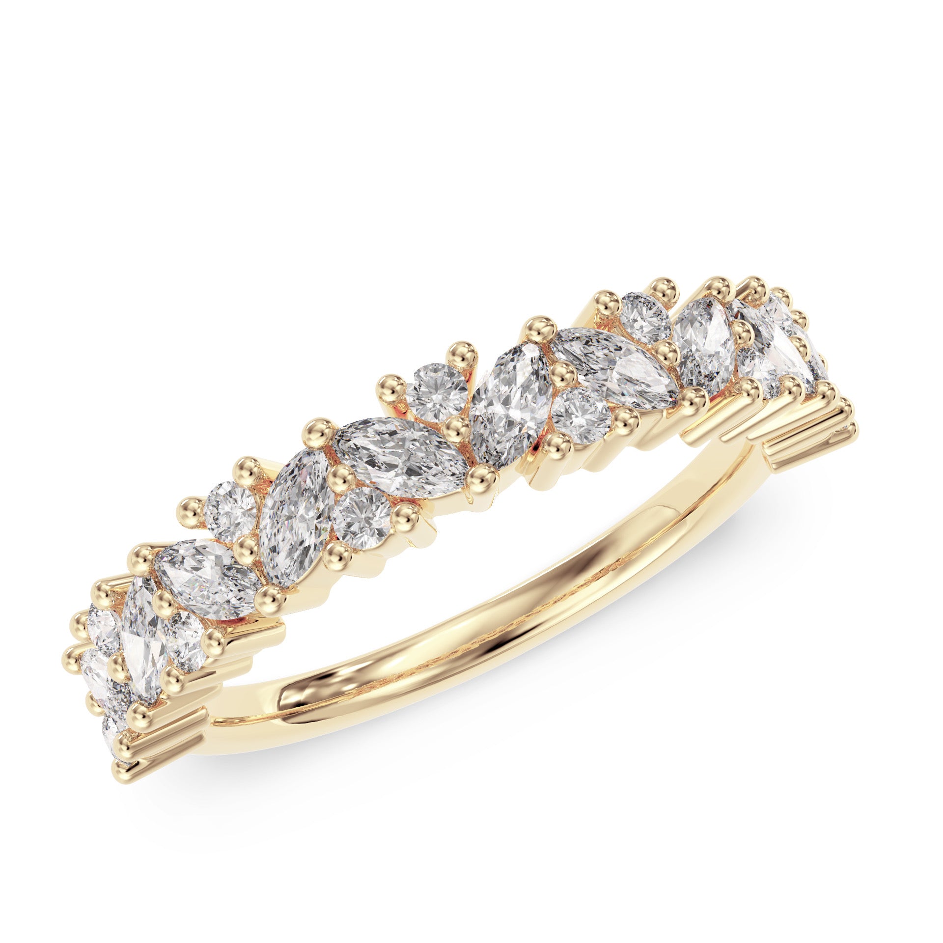 Marquise stone band