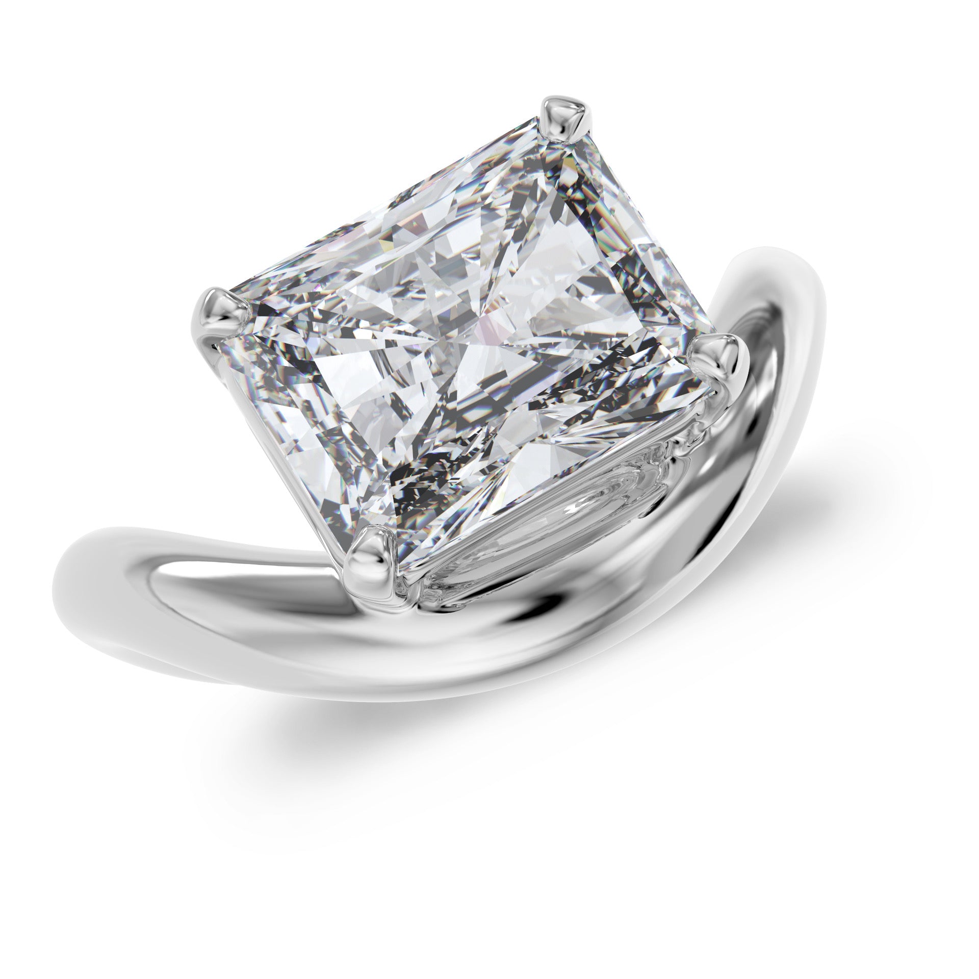 Chunky Radiant-cut ring