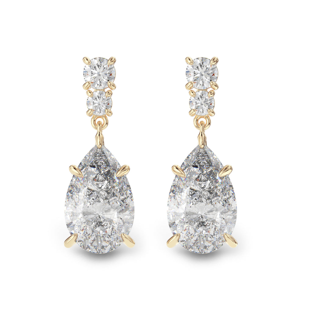 Pear drop earrings