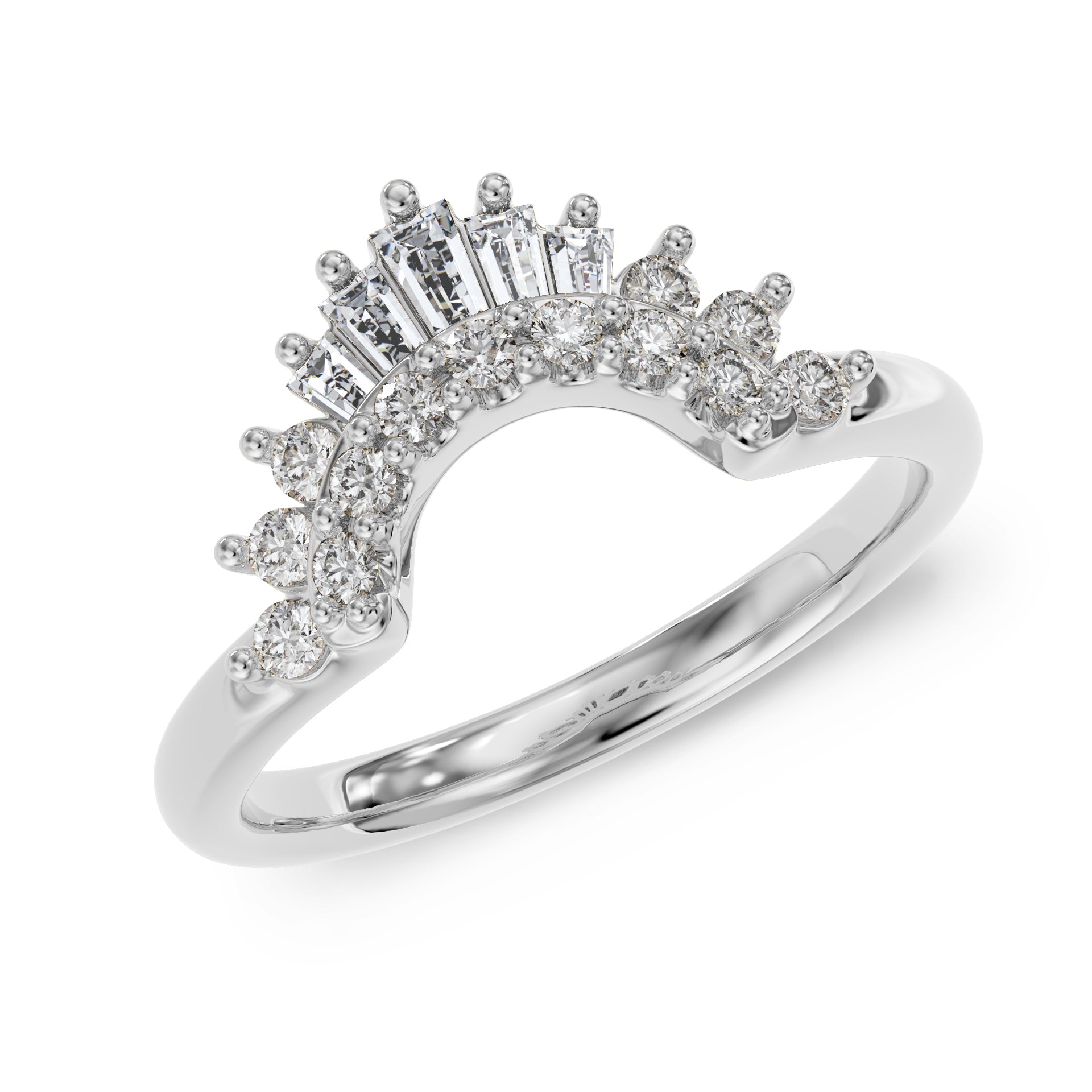 Baguette Crown ring