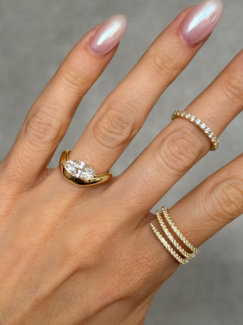 Chunky Marquise ring