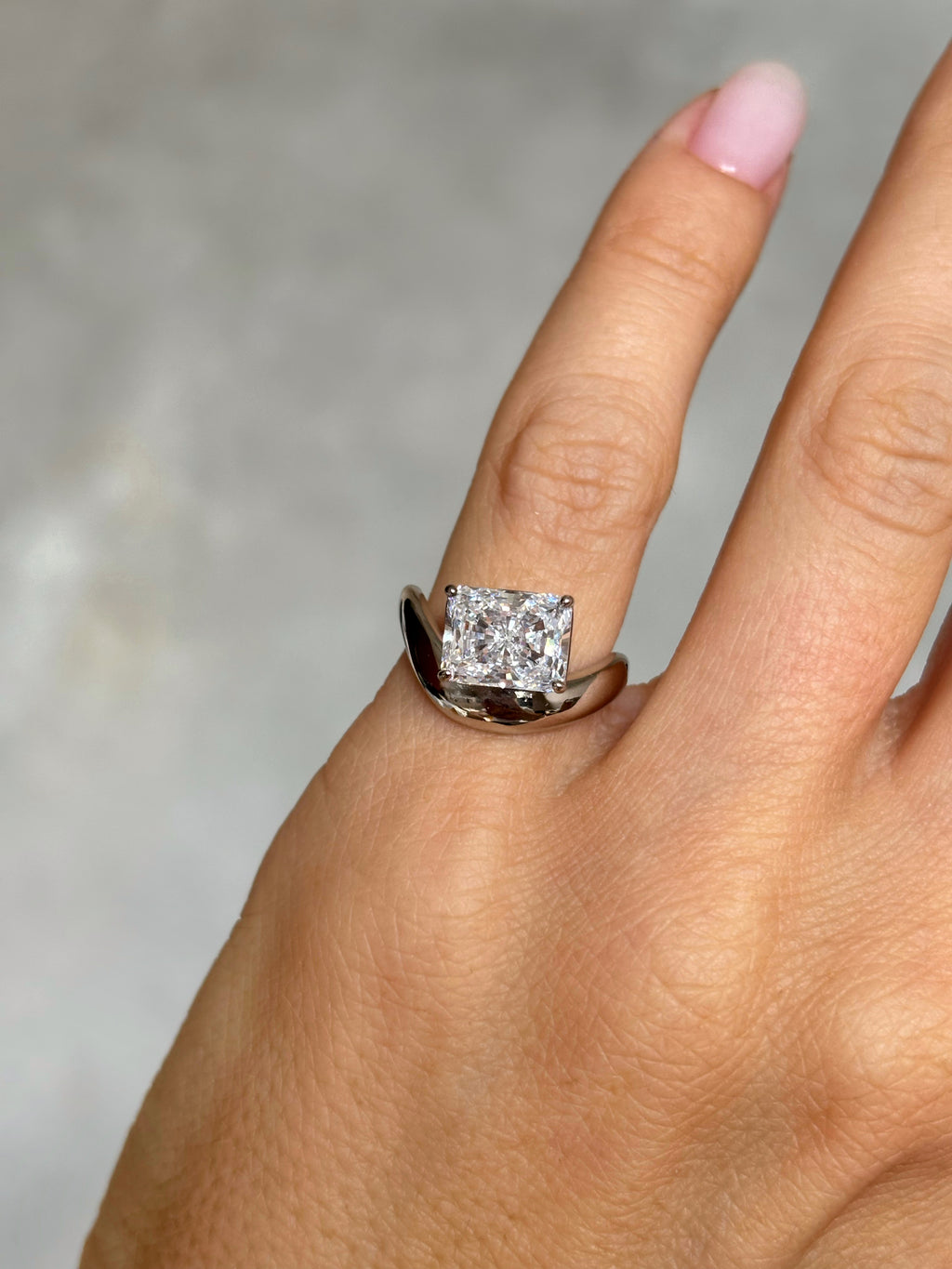 Chunky Radiant-cut ring