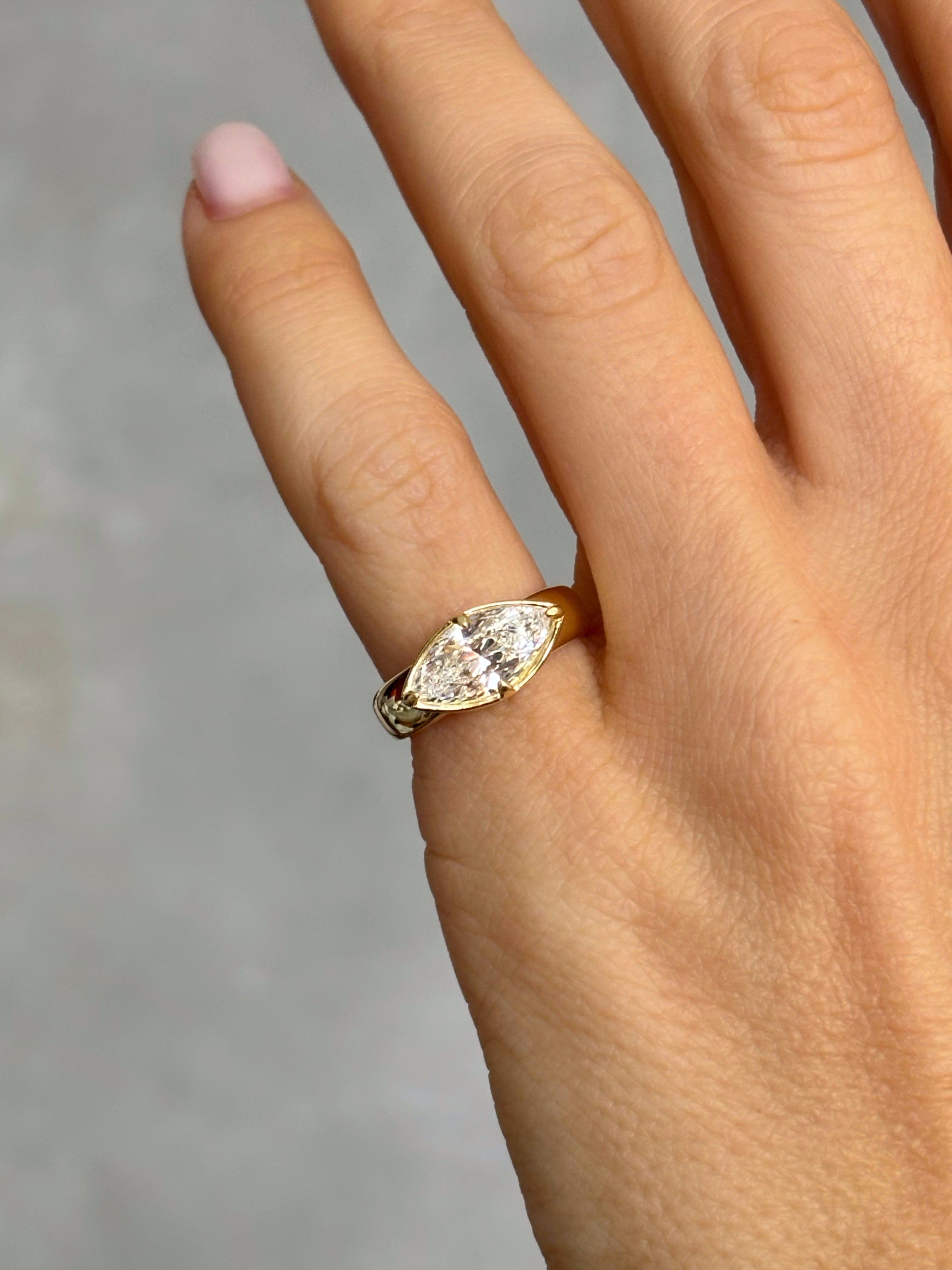 East West Marquise ring