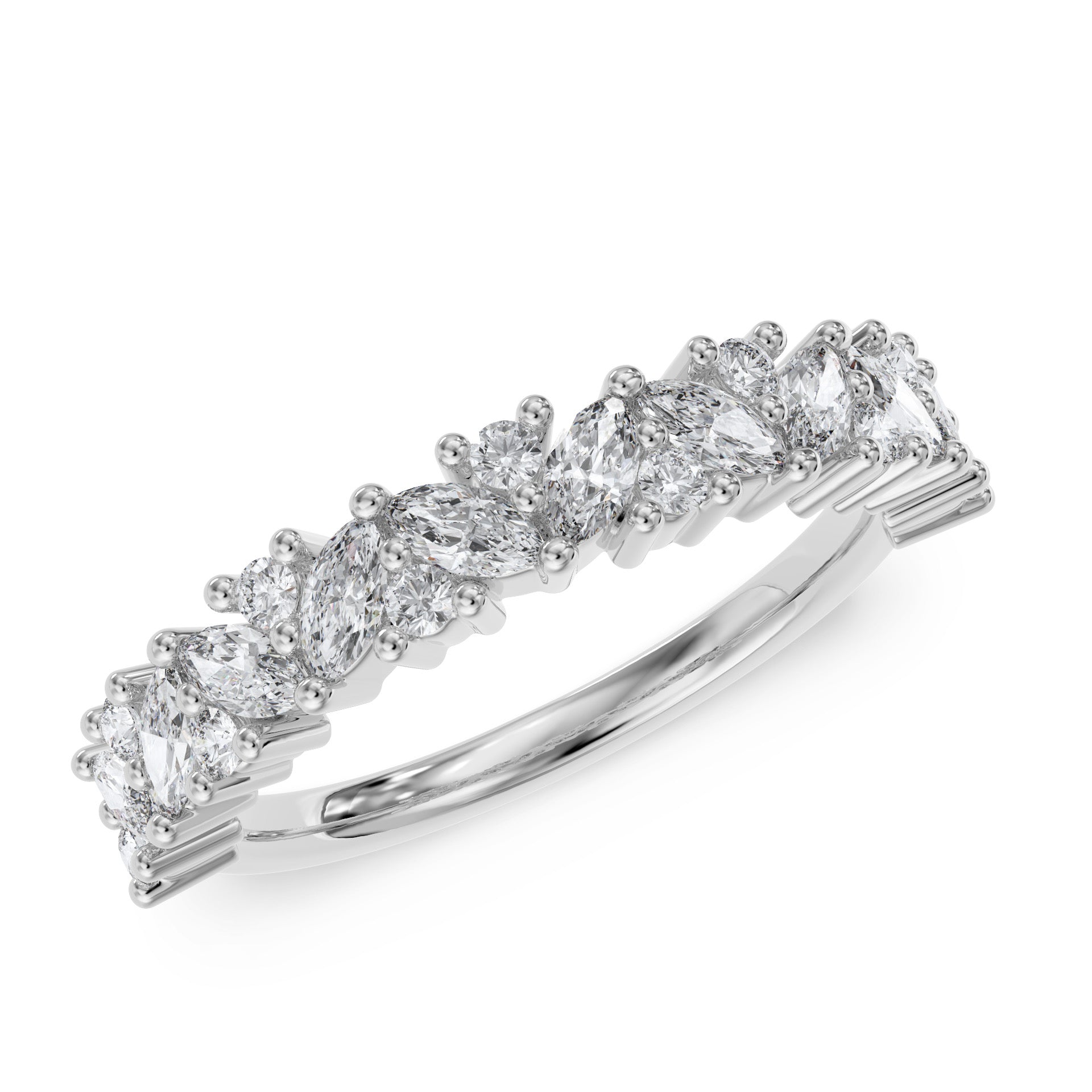 Marquise stone band