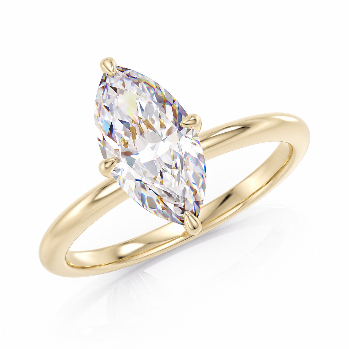 Marquise stone ring