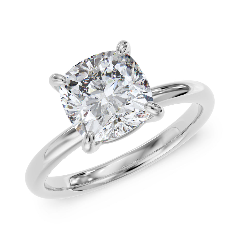 Cushion stone ring