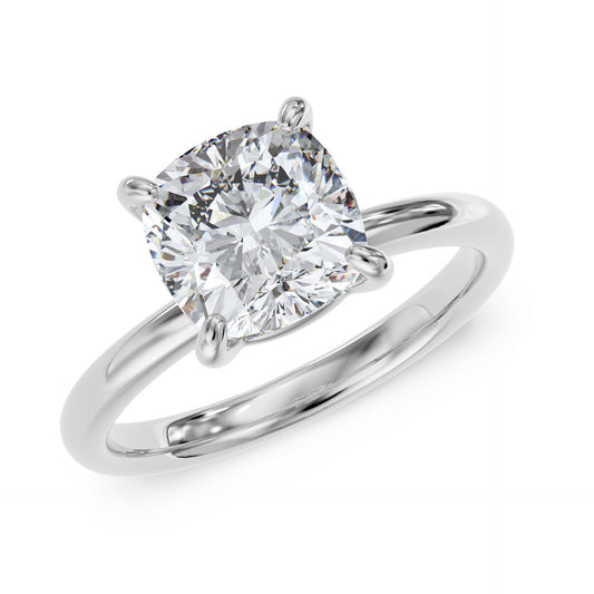 Cushion stone ring