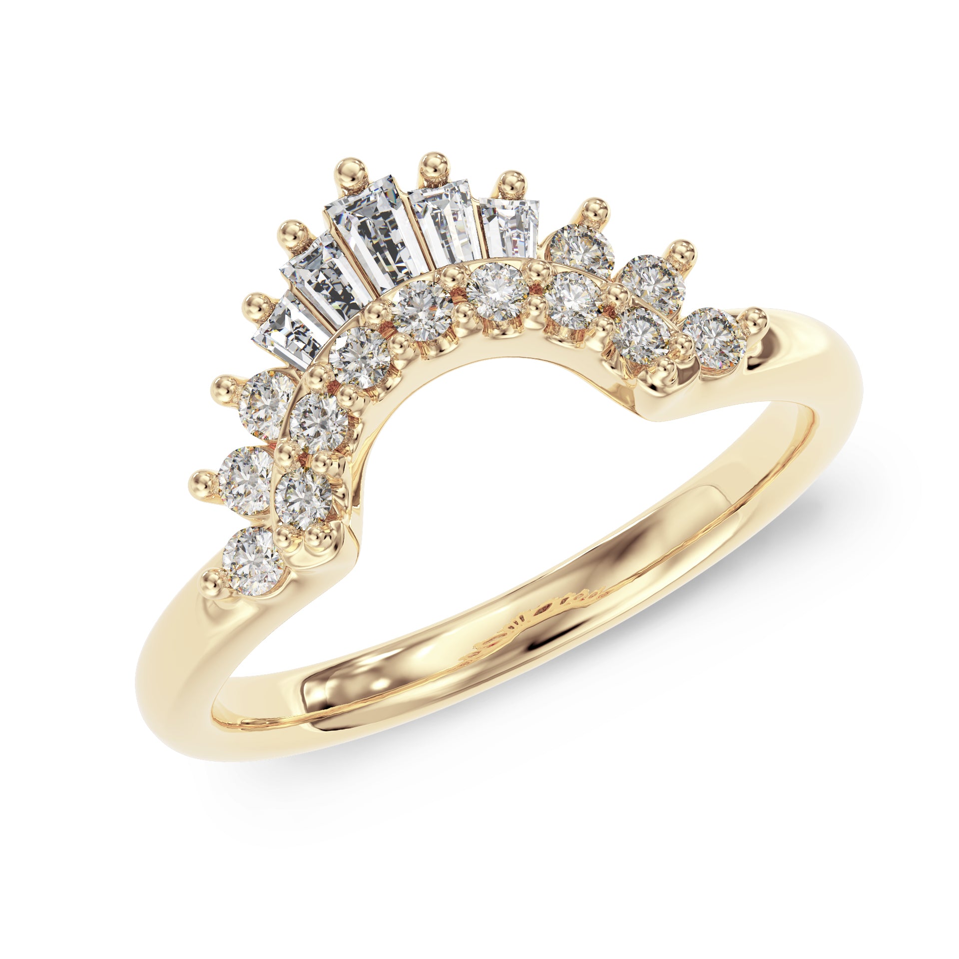 Baguette Crown ring