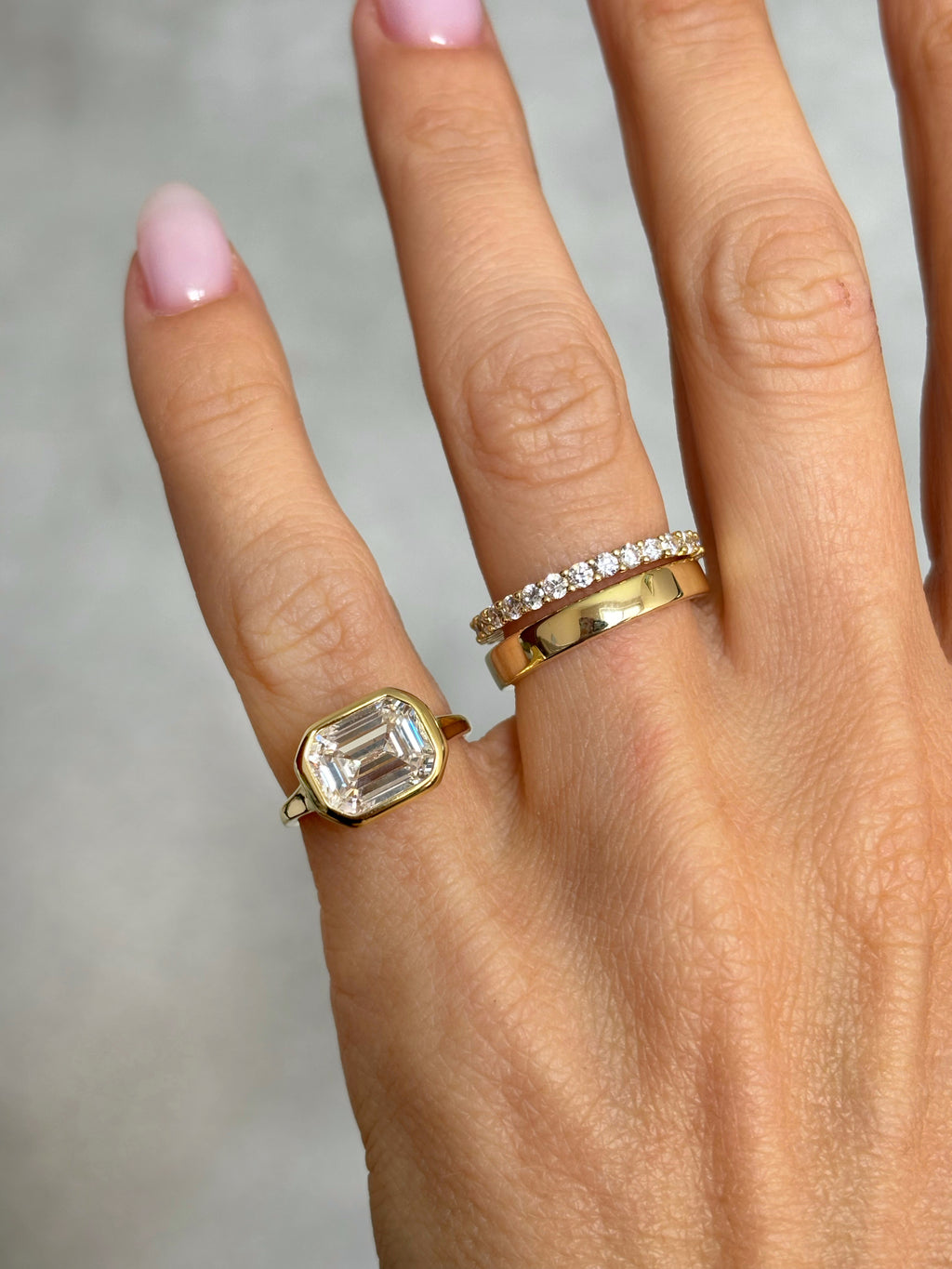 Emerald-Cut stone ring