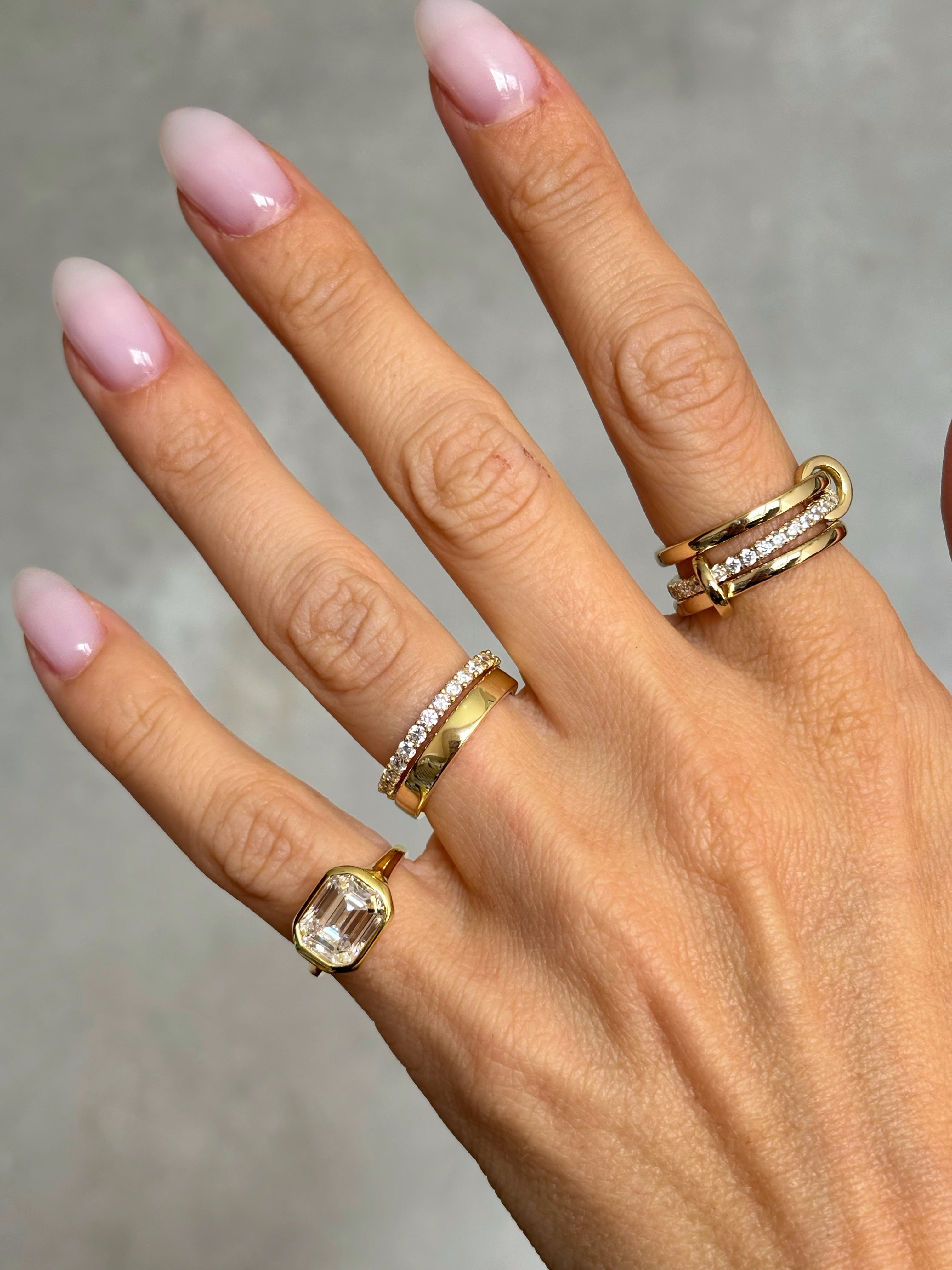 Emerald-Cut stone ring