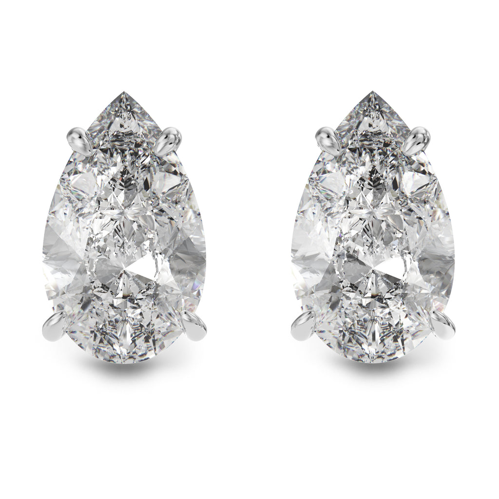 Pear stone earrings