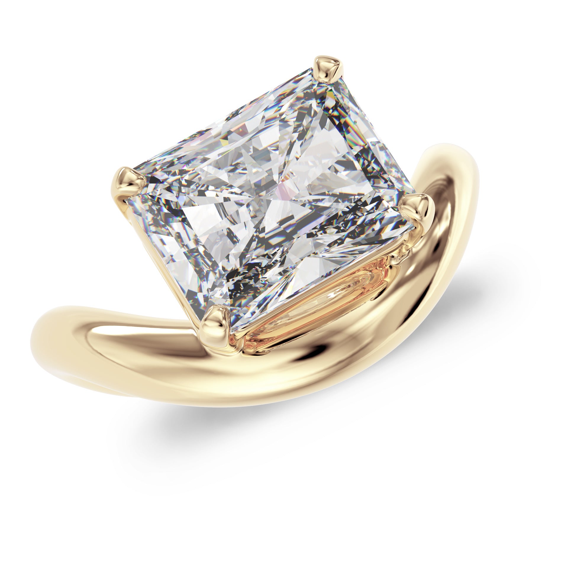Chunky Radiant-cut ring