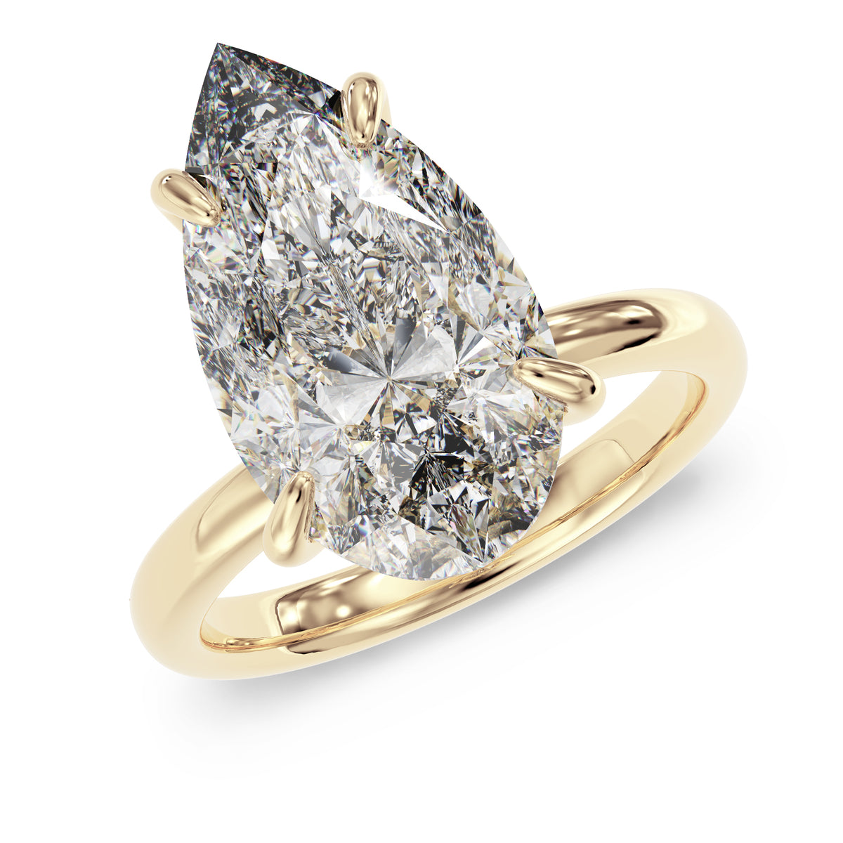 Big Pear stone ring