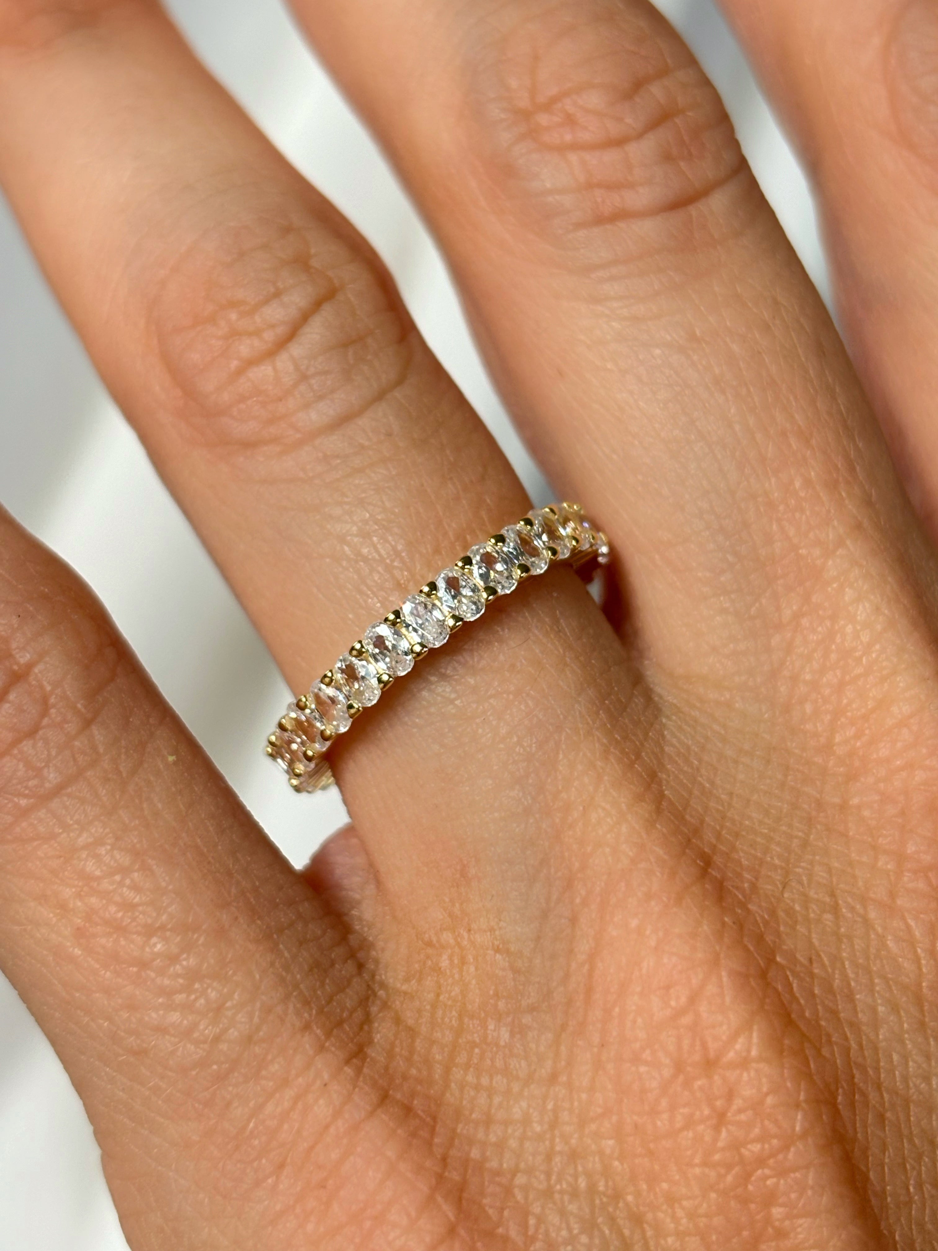 Oval Eternity ring