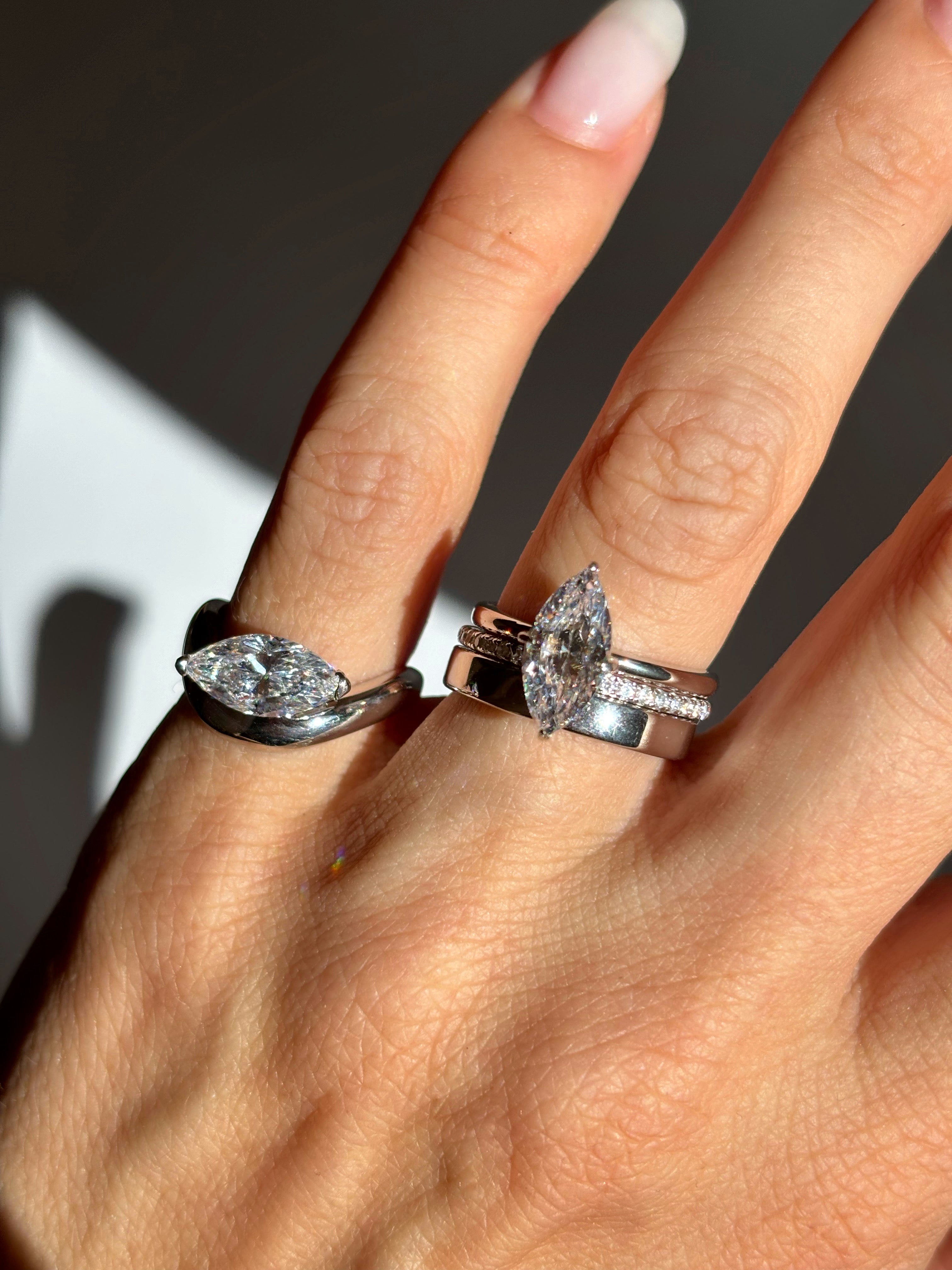Chunky Marquise ring
