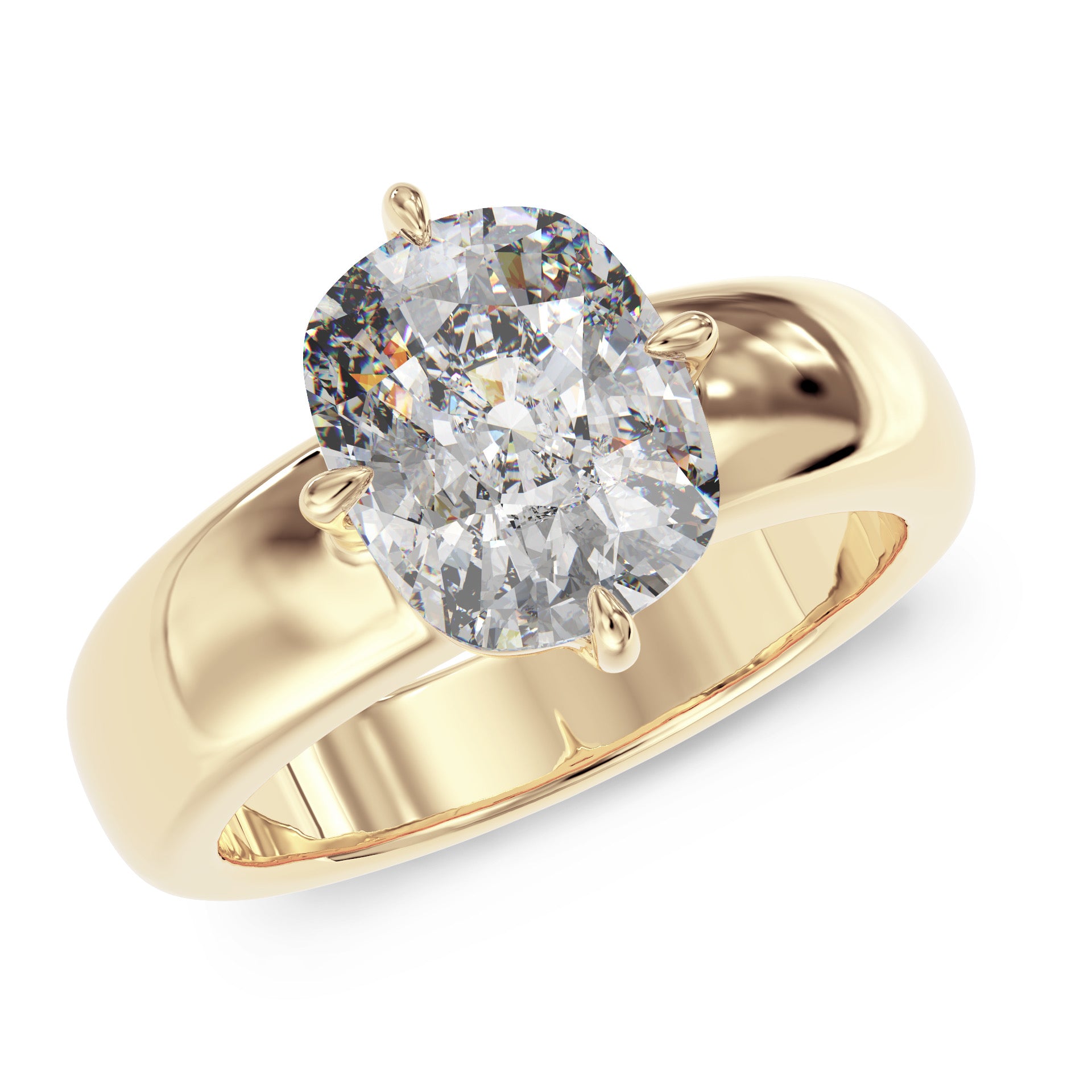 Chunky Cushion stone ring