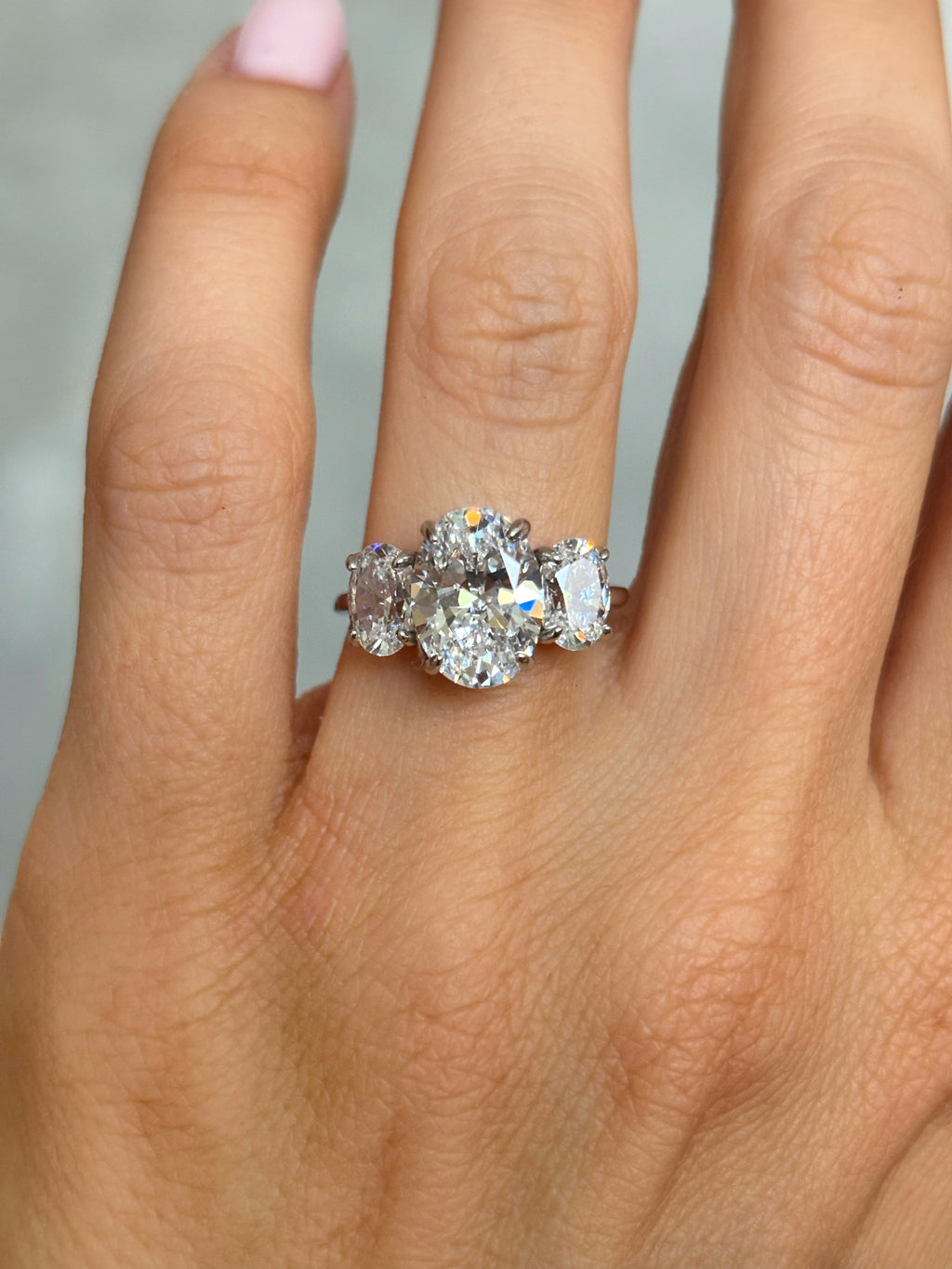 Triple stone ring