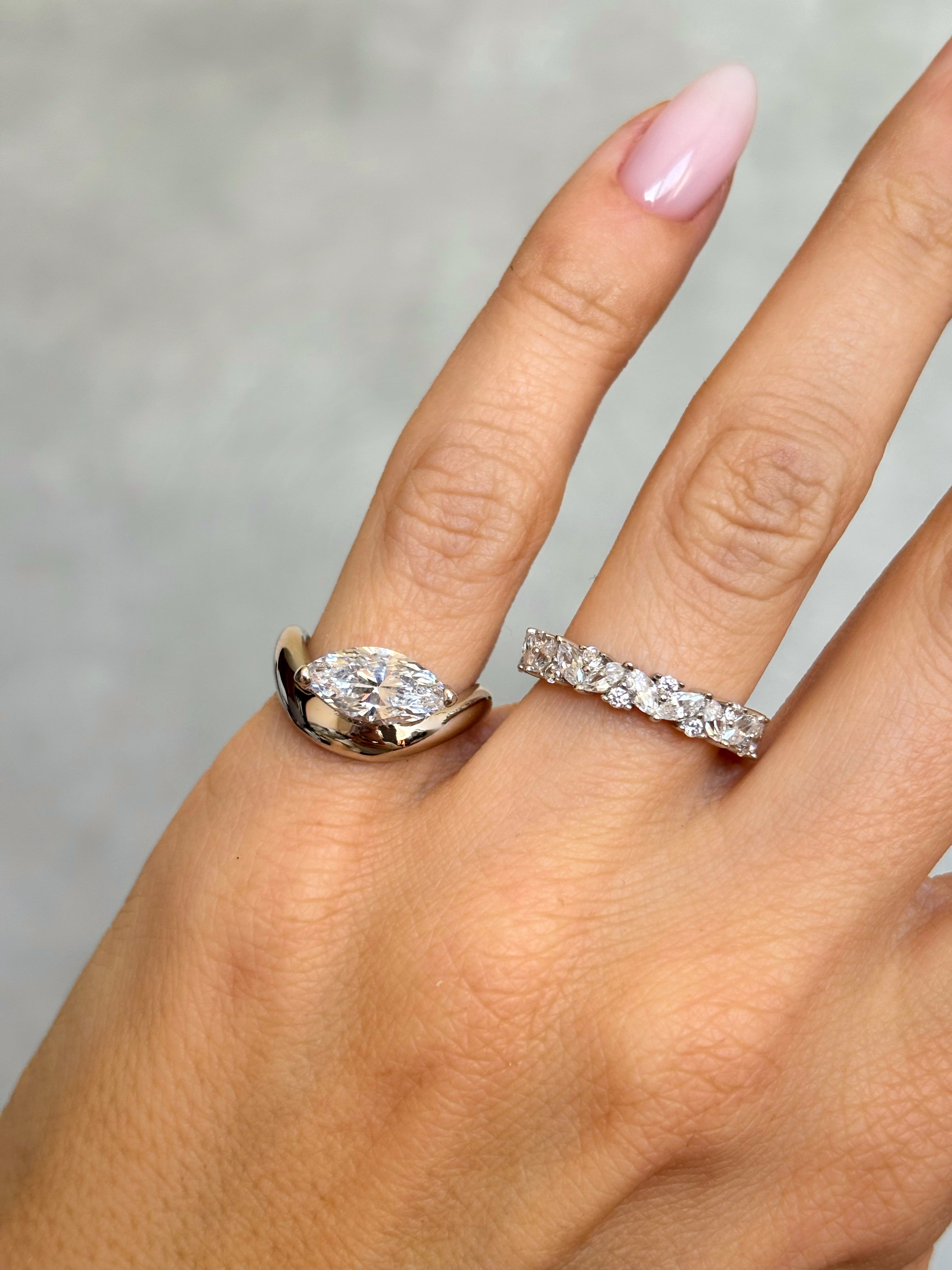 Chunky Marquise ring