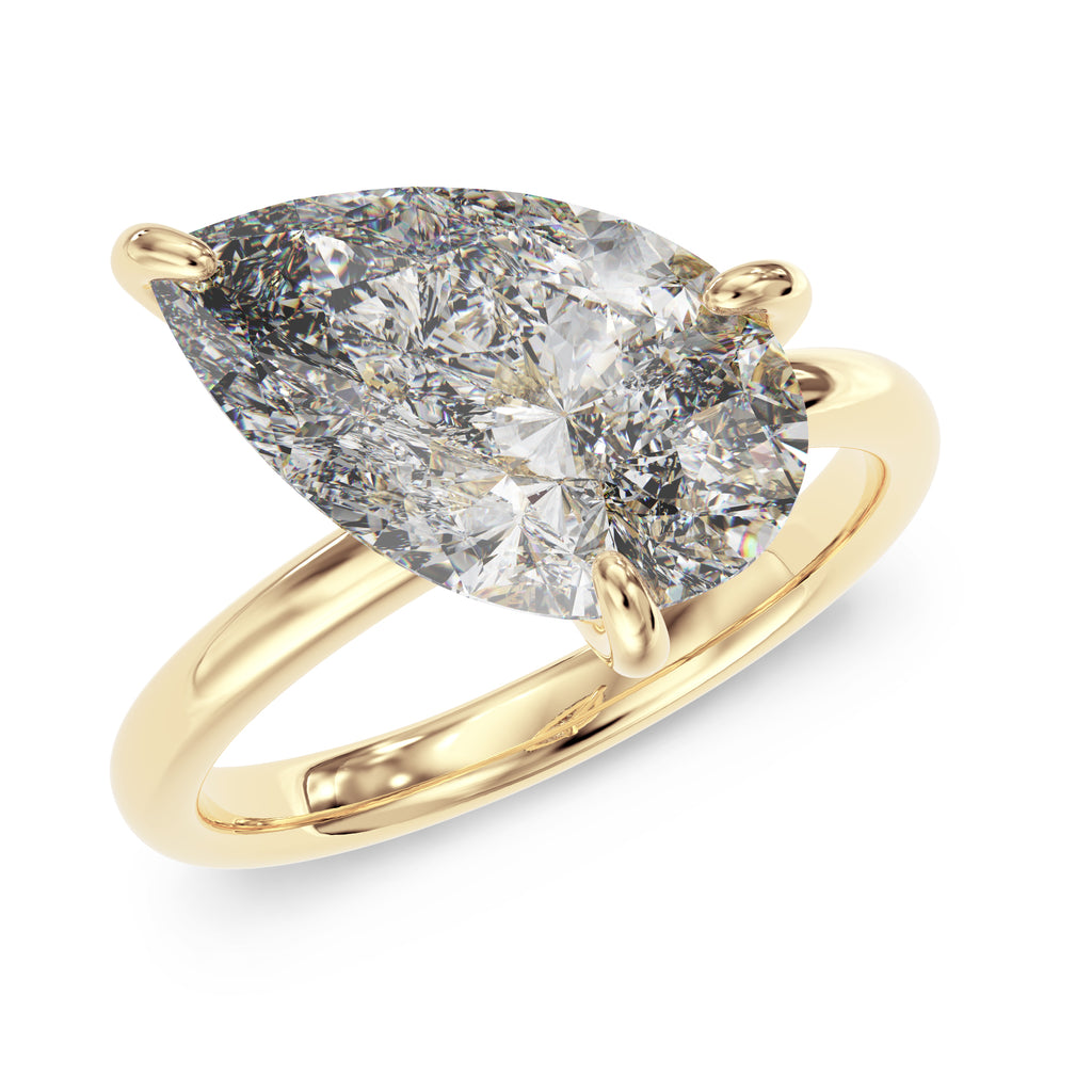 Tilted Pear ring