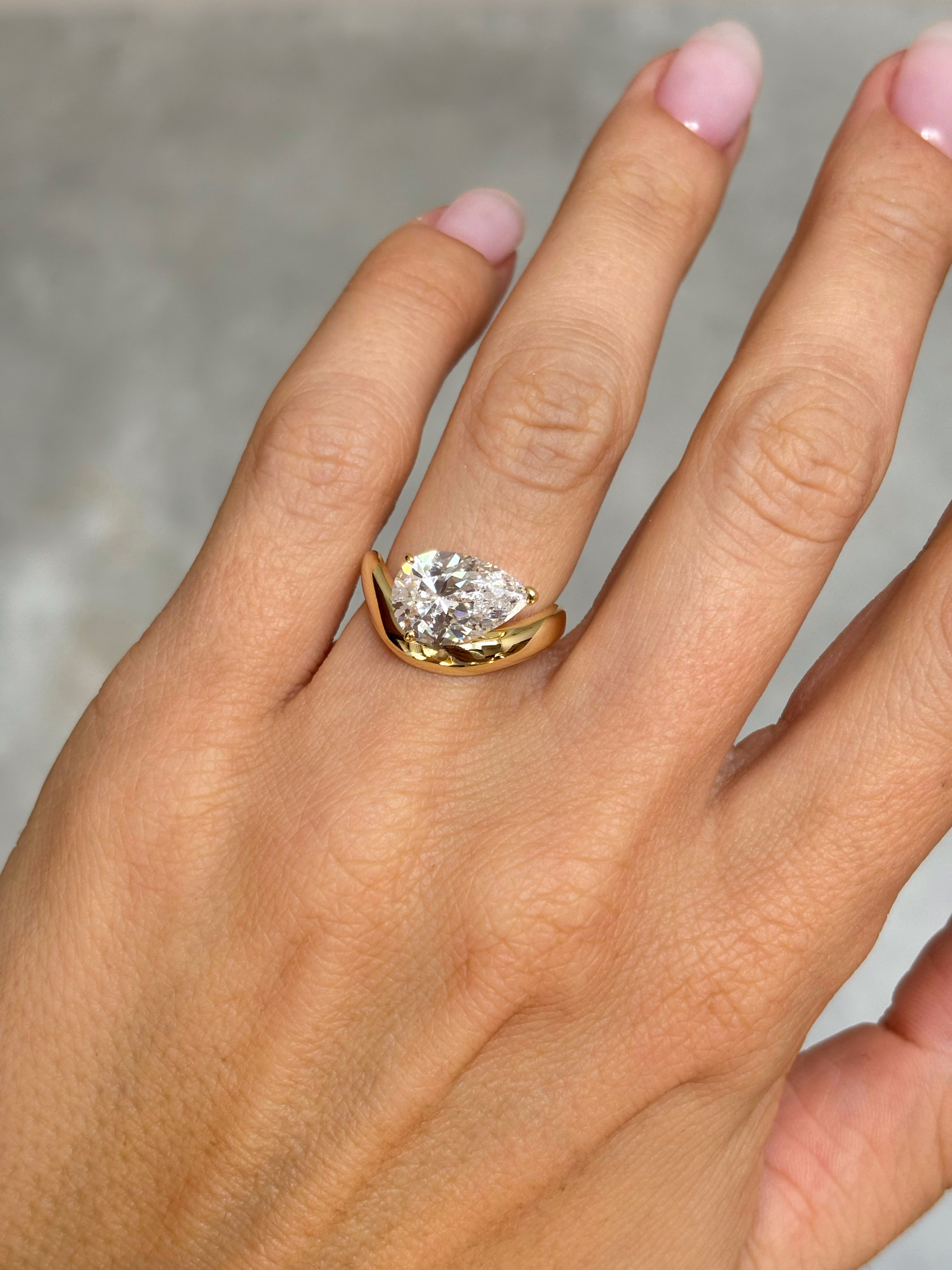 Chunky Pear ring