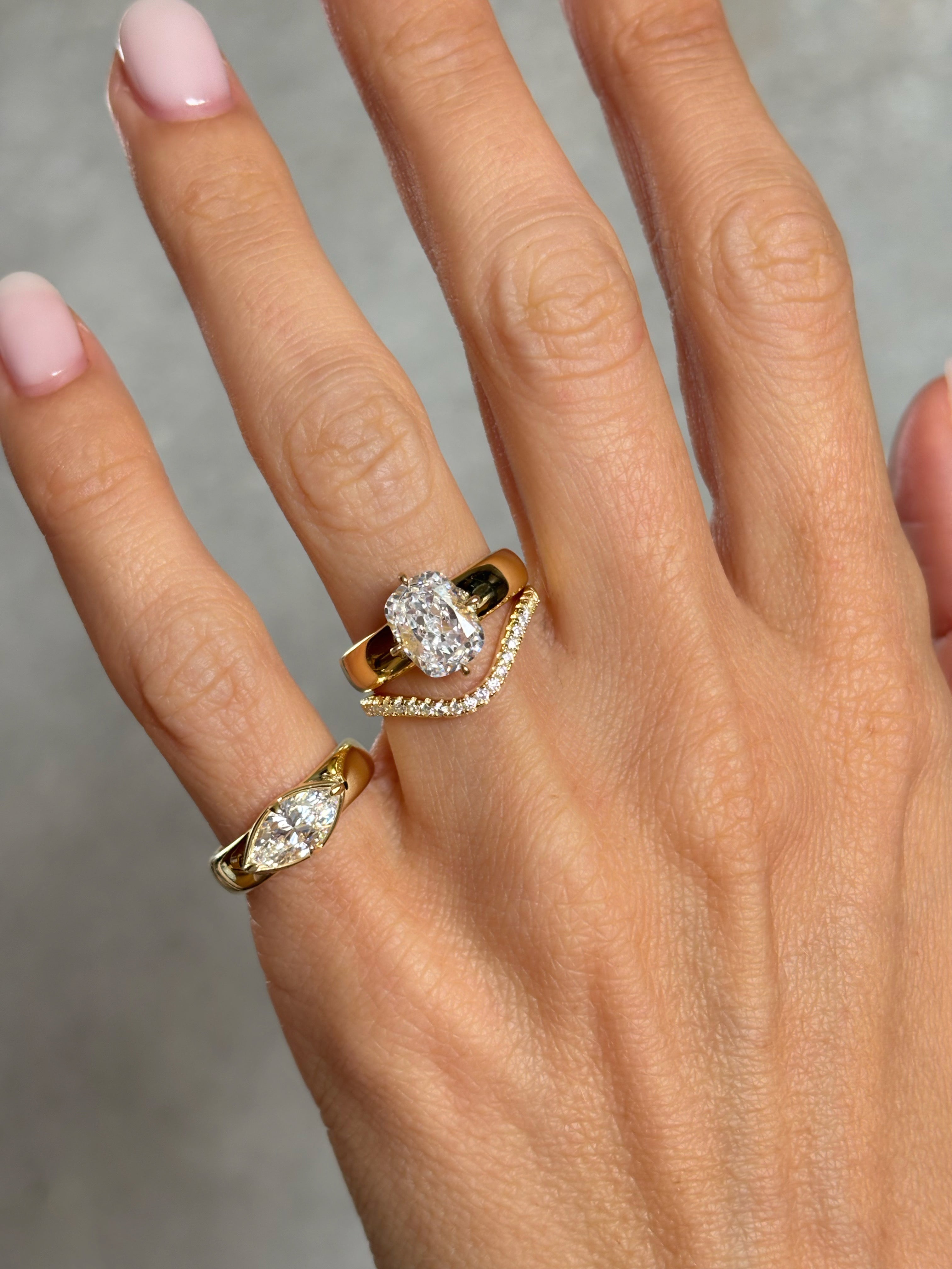 Chunky Cushion stone ring