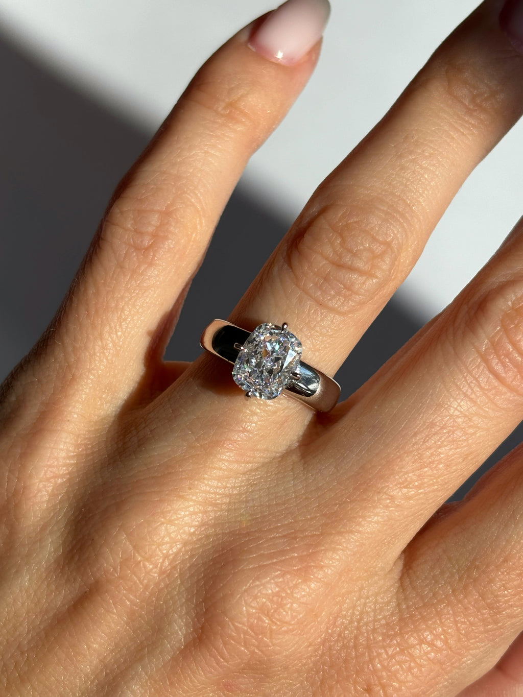Chunky Cushion stone ring