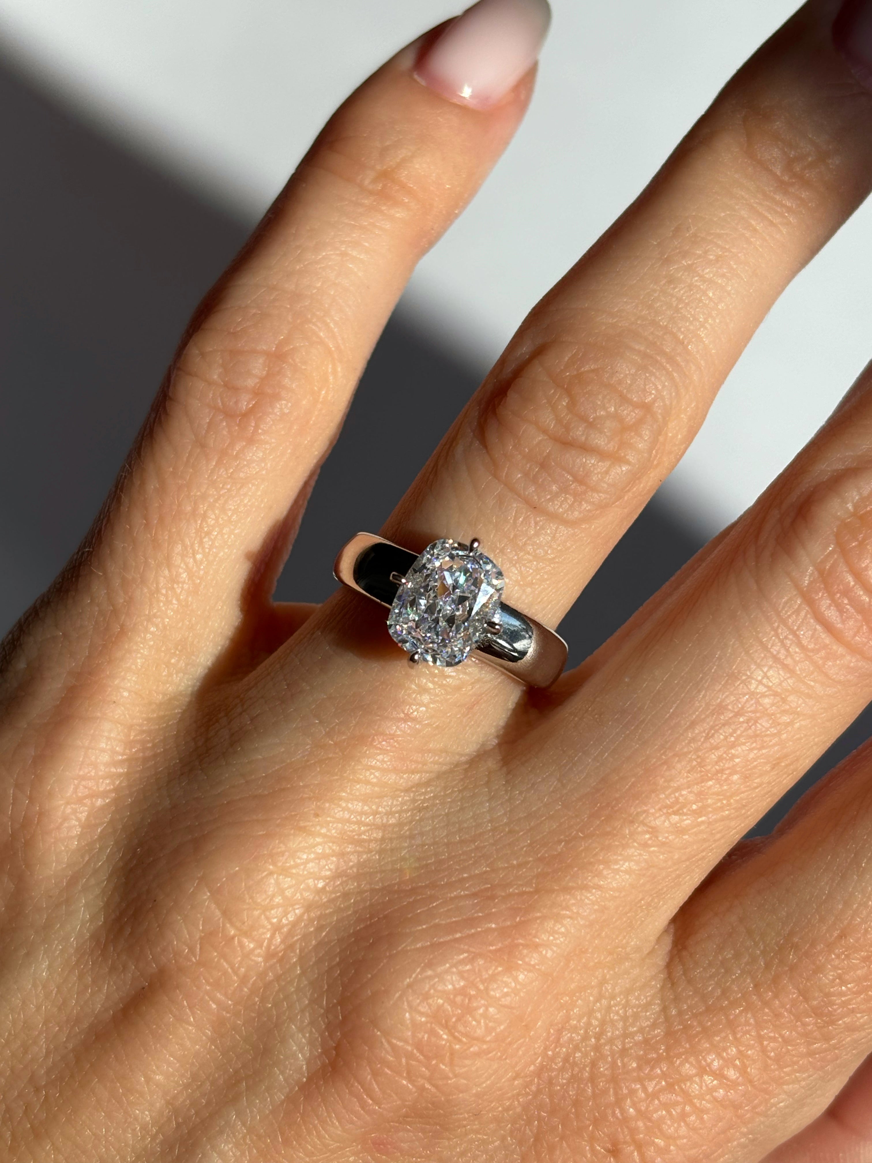Chunky Cushion stone ring