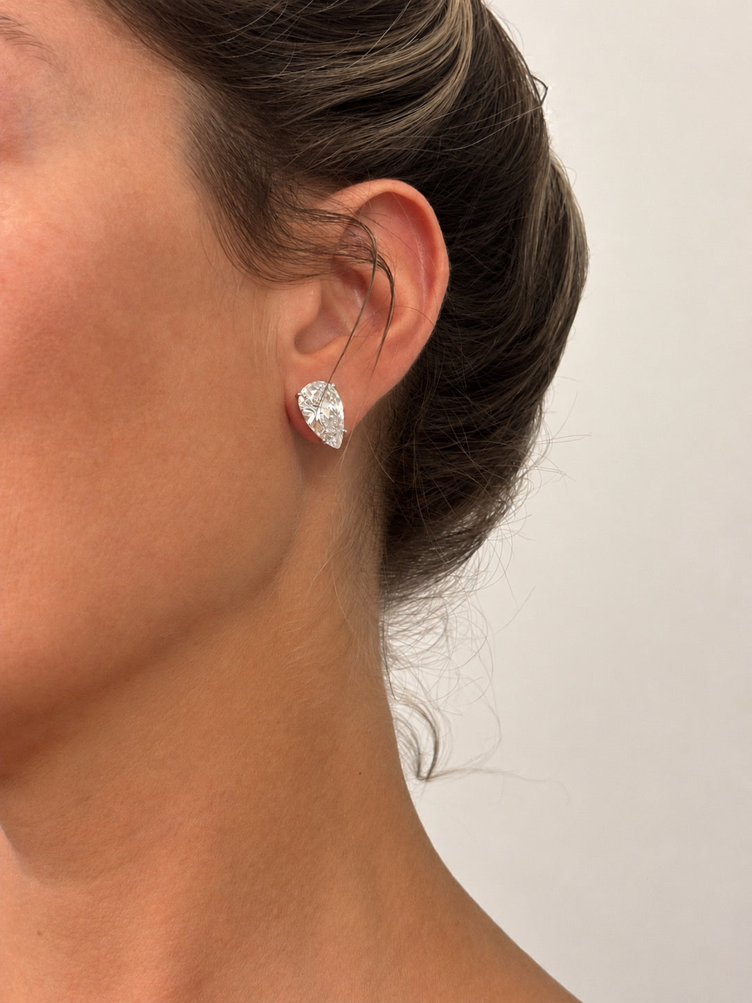 Pear stone earrings