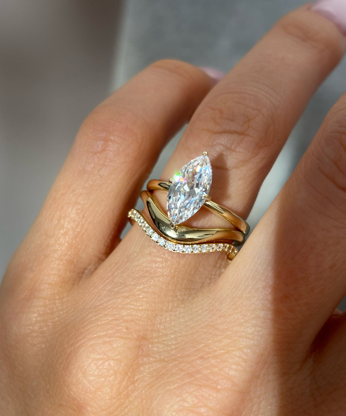 Ring Stone Morque Marquise stone ring – lpljewelry