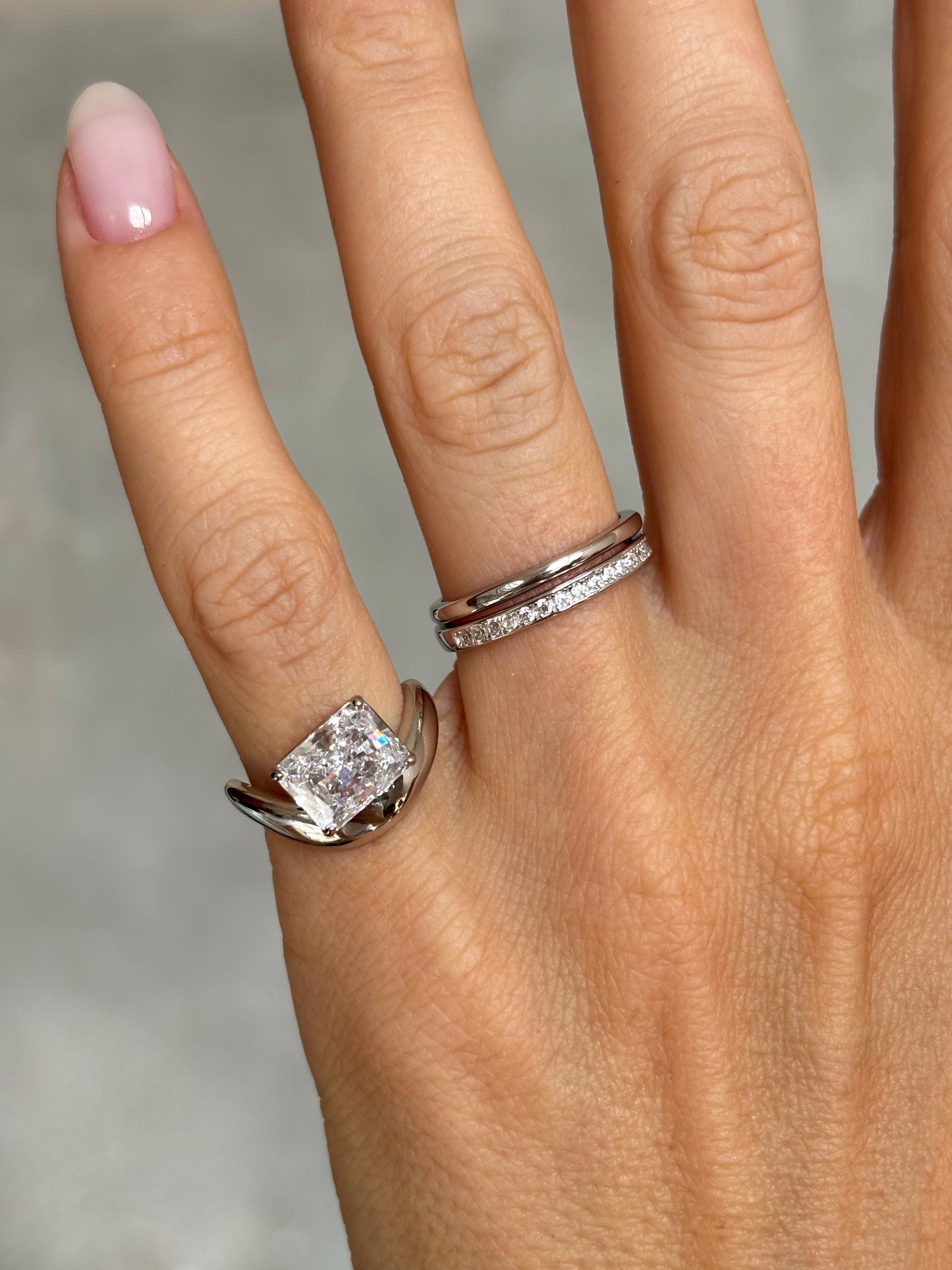 Chunky Radiant-cut ring