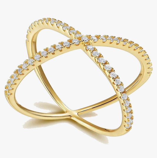 Criss cross ring