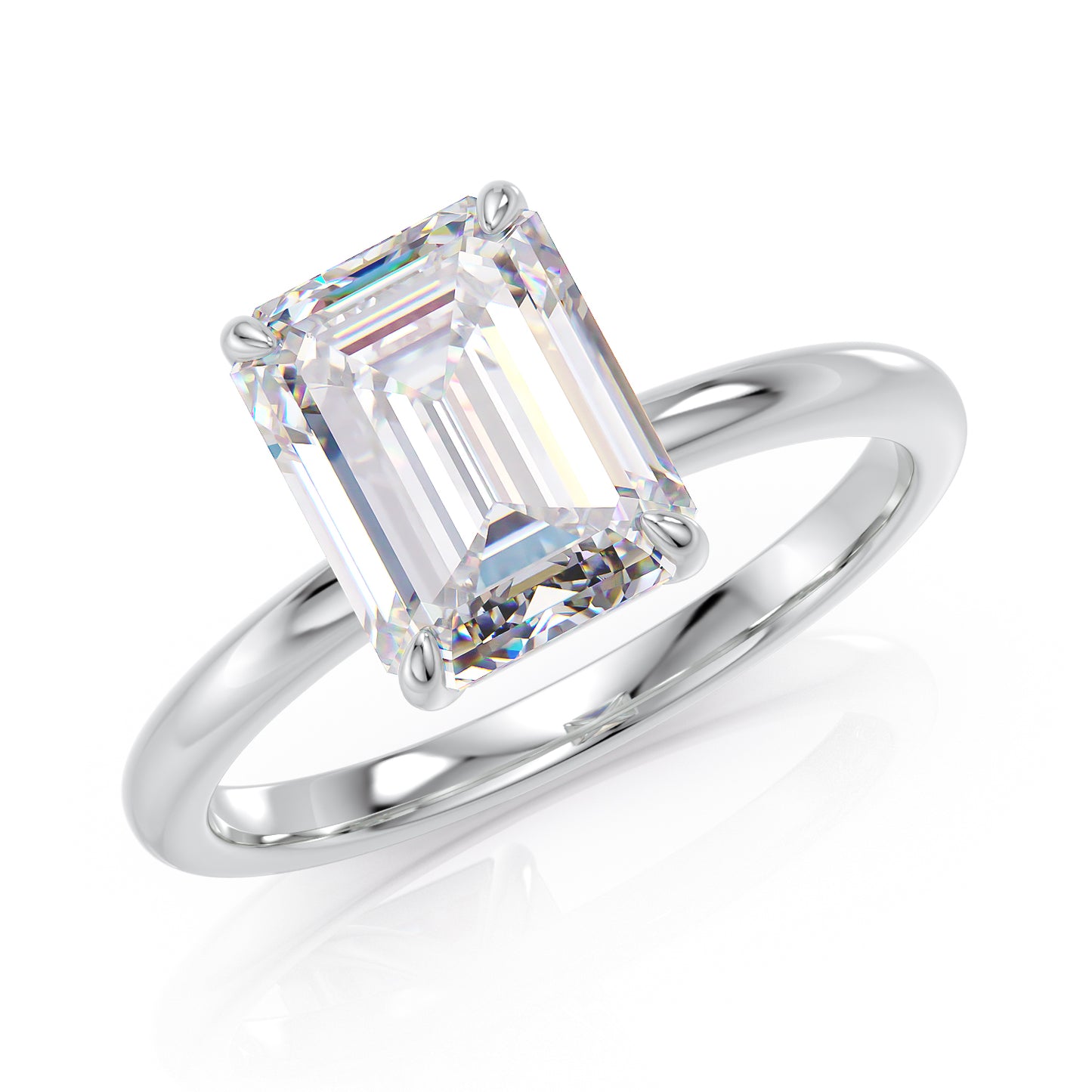 Emerald-Cut stone ring