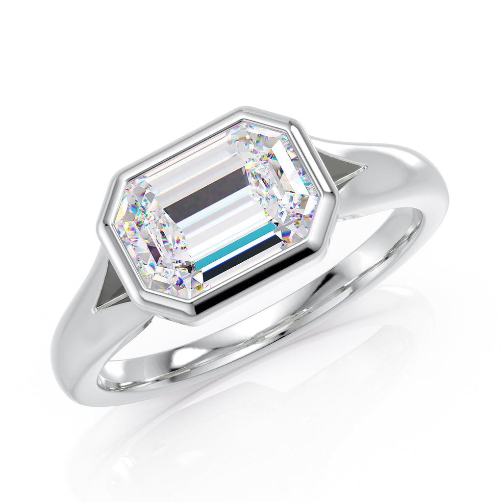 Emerald-Cut stone ring