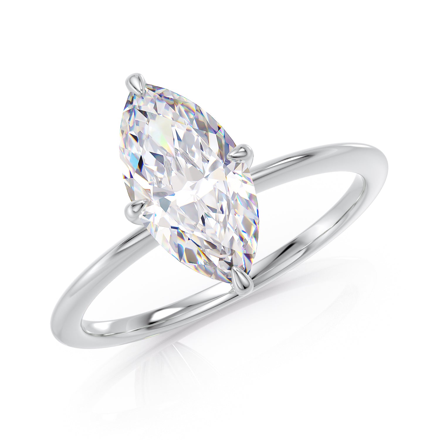 Marquise stone ring