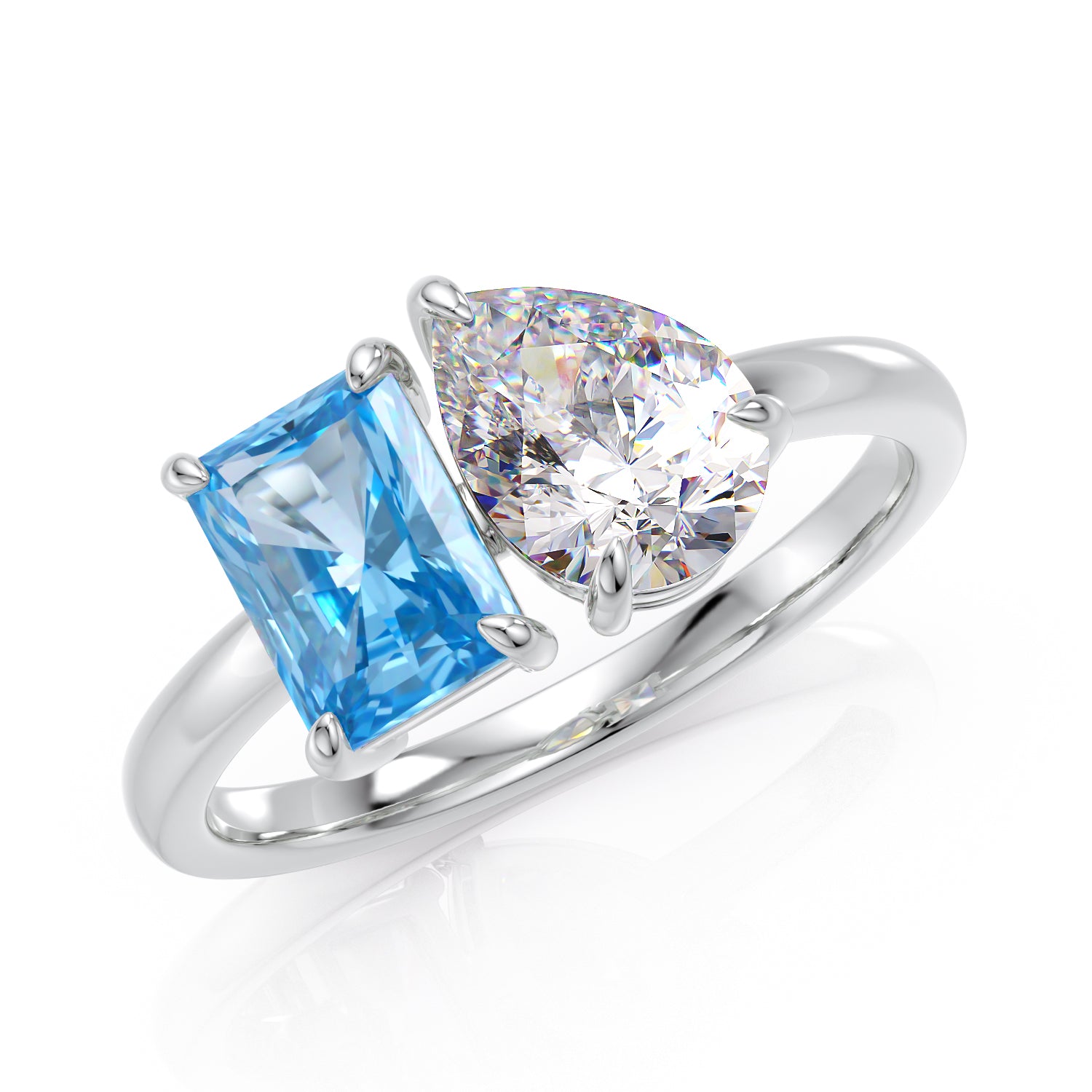 Blue Toi et moi ring