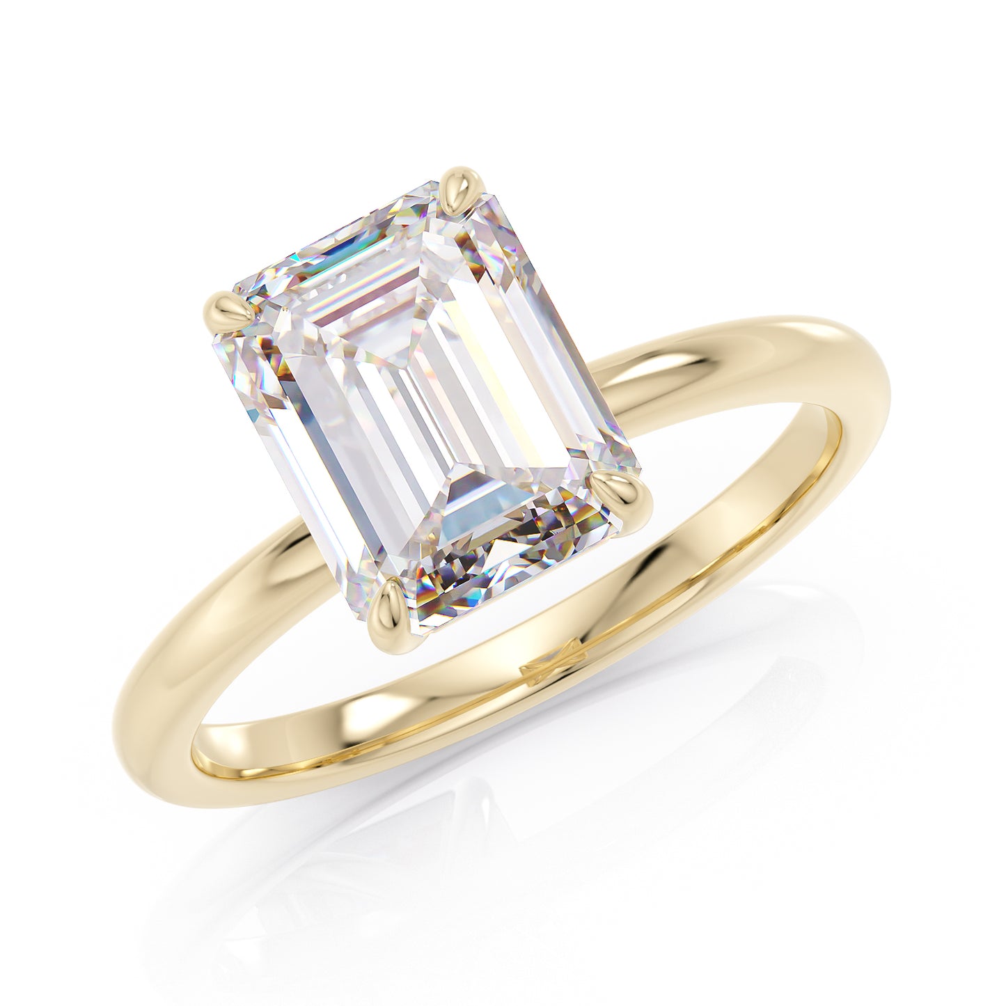 Emerald-Cut stone ring