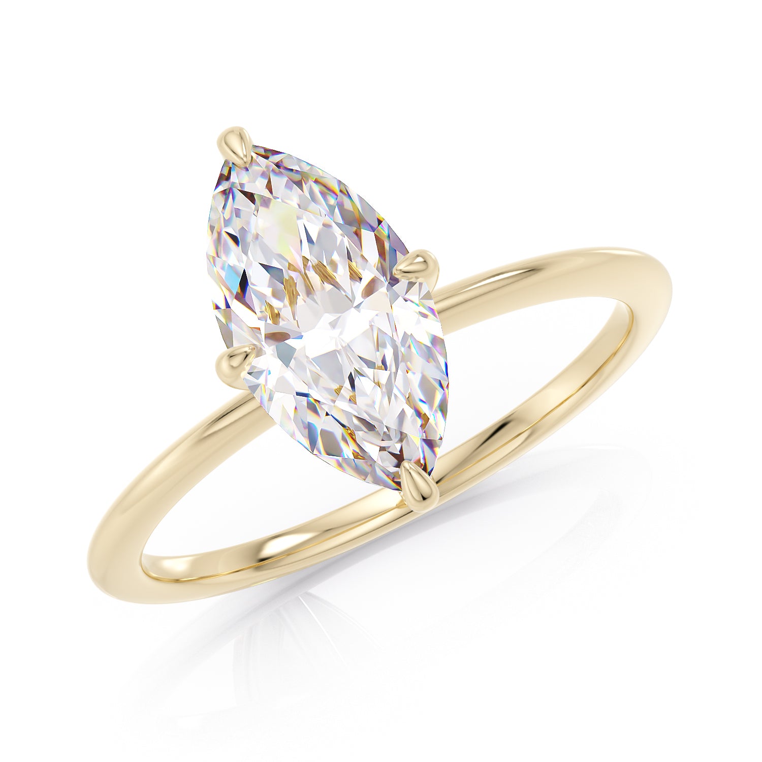Marquise stone ring