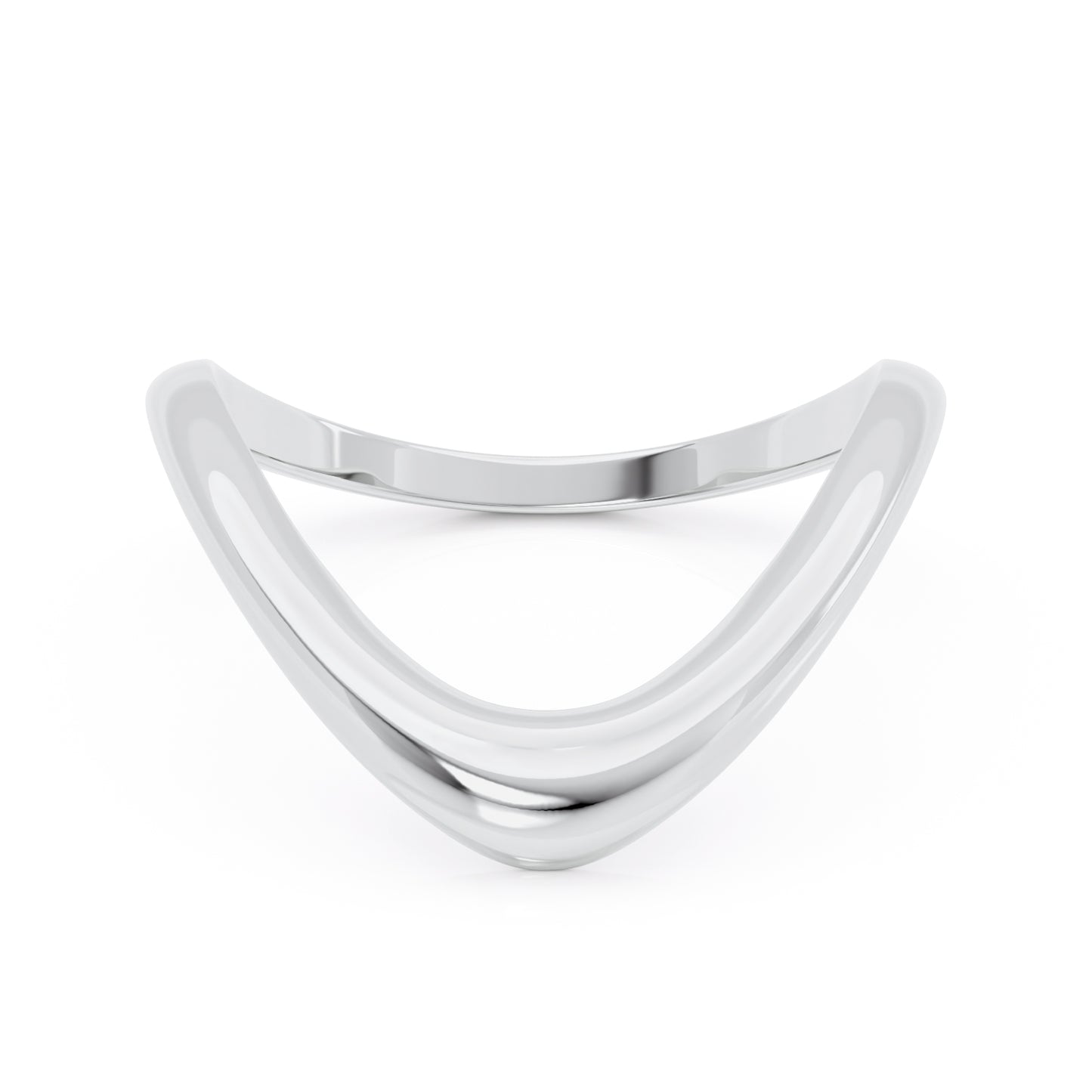 Melt curved ring