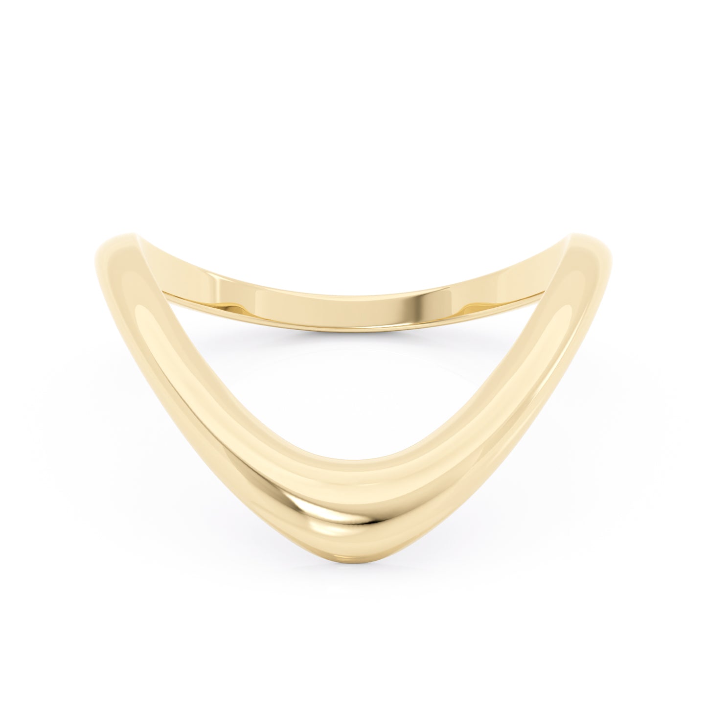 Melt curved ring