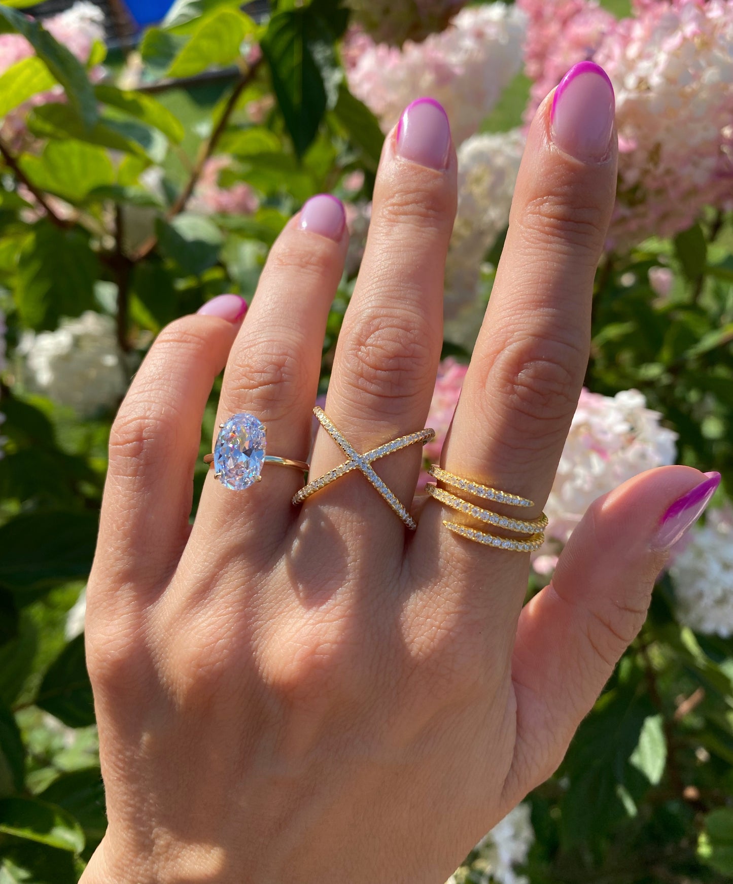 Criss cross ring